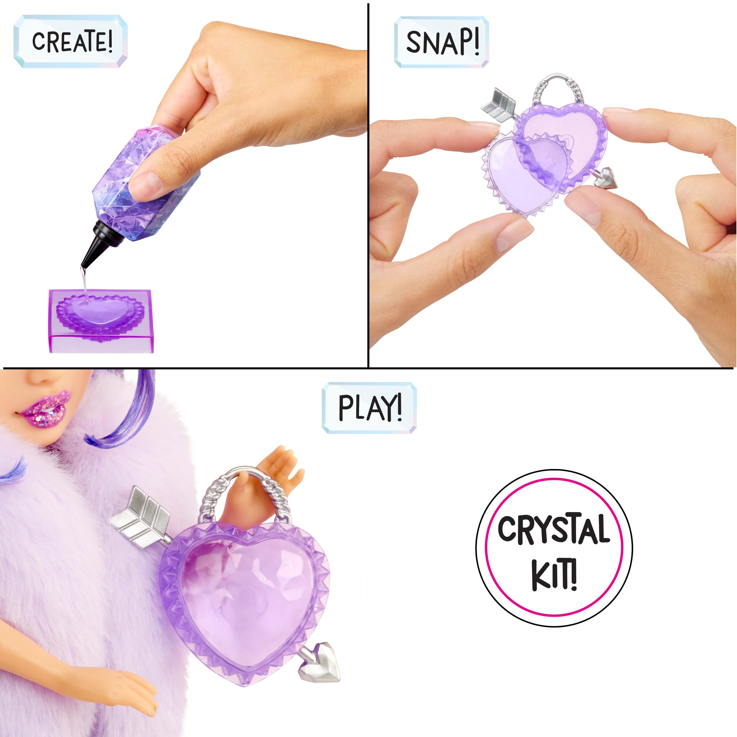 Rainbow High Creative Crystals Violet - Purple 28 cm Fashion Doll with DIY Crystal Make It Kit 7