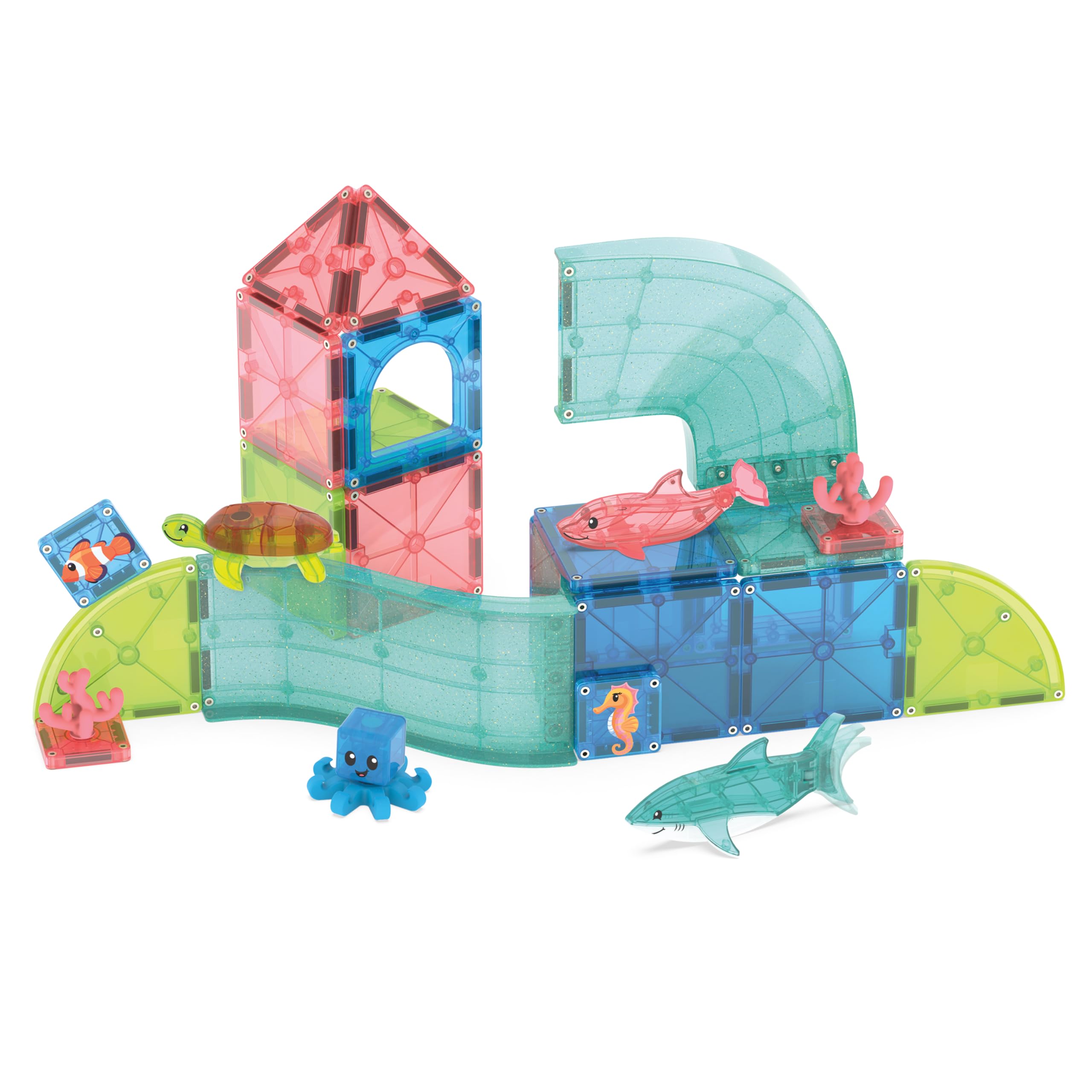 Magna-Tiles Coral Reef 25-Piece Magnetic Construction Set | Ages 3+ | Multicolored 6