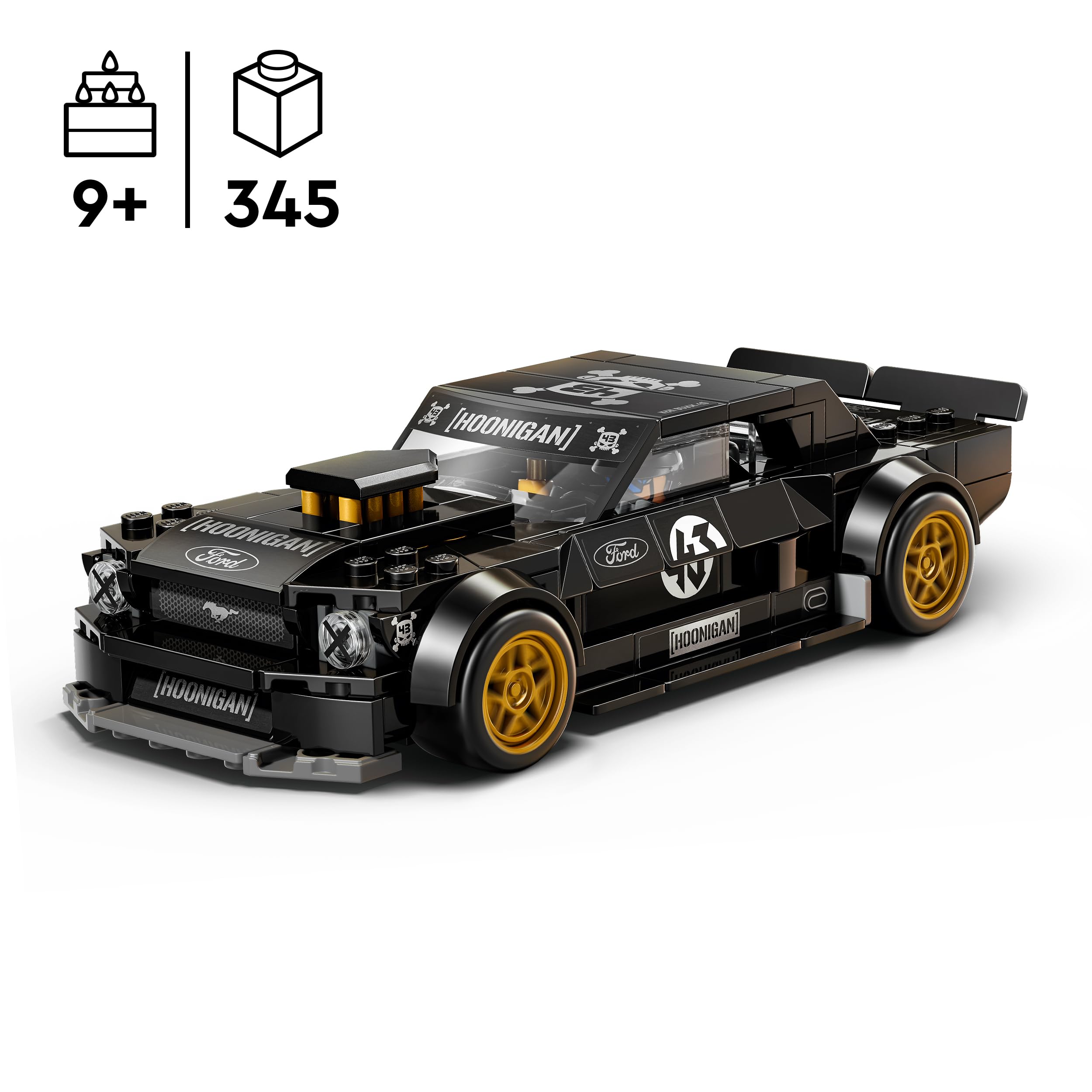 LEGO Speed Champions Ken Block's '65 Ford Mustang Hoonicorn V1 Muscle Car Building Set | Ages 9+ 2