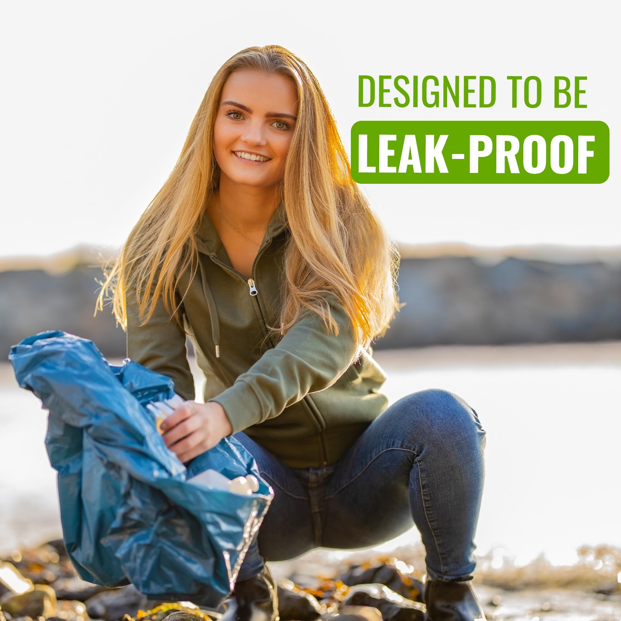 EcoBag 20 Superstarke, strapazierfähige Schuttsäcke, 40 l, Blau (ECO20RB) 9