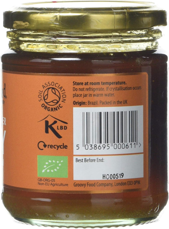 Organic Brazilian Wildflower Honey by Groovy Food Company, 340g