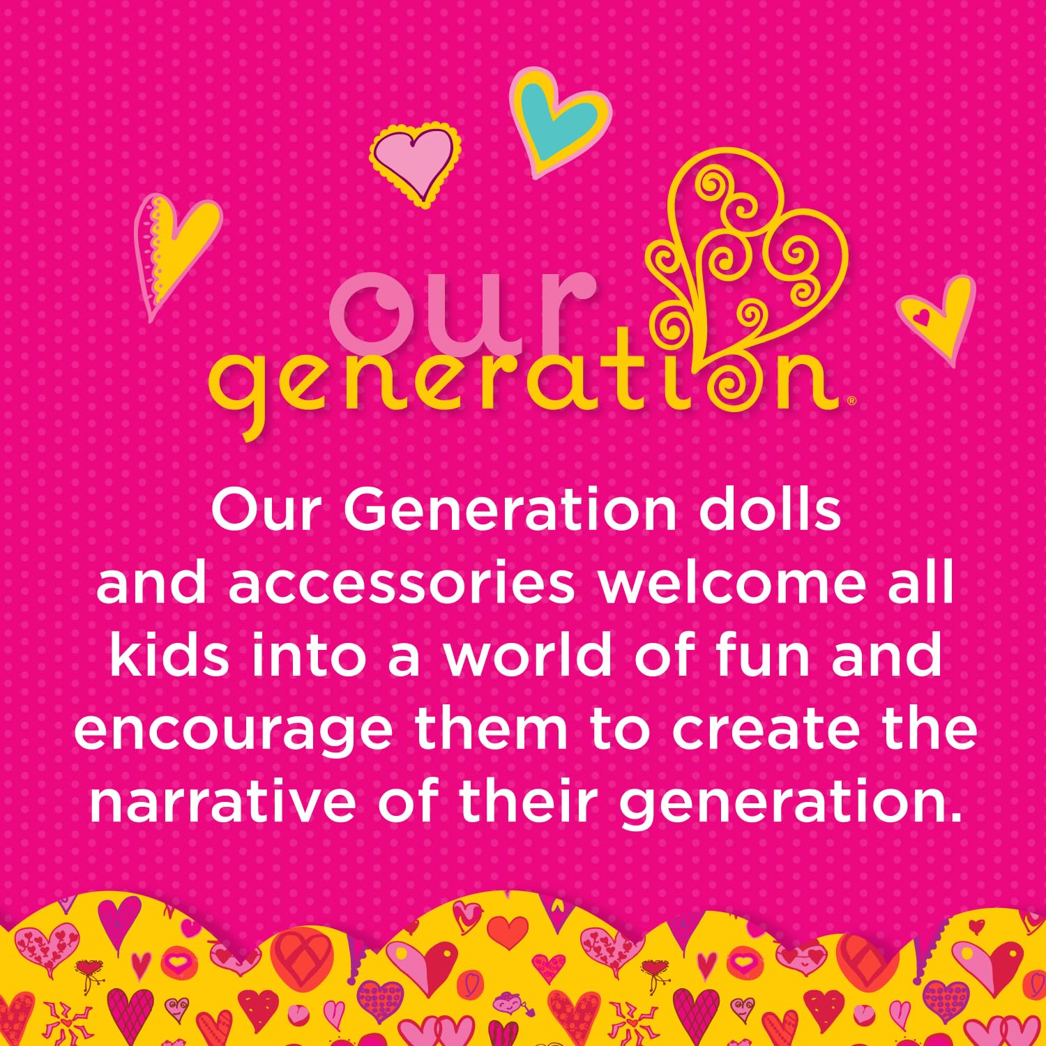 Our Generation 18-inch Doll Confetti-Print Party Dress Outfit for 3+ 4