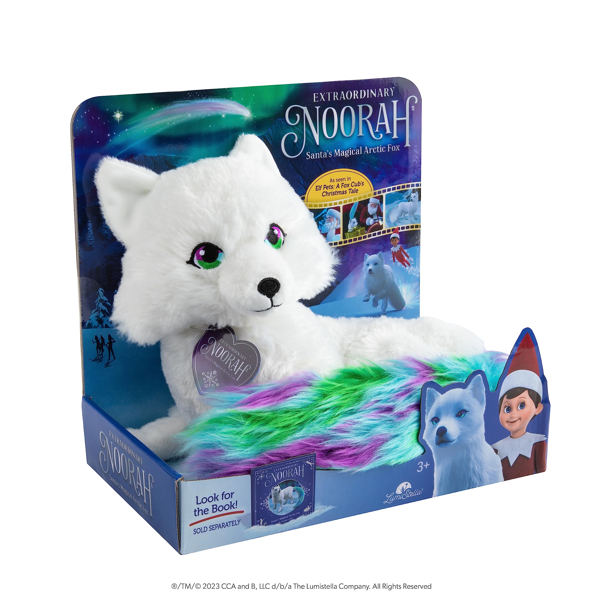 Extraordinary Noorah Plush - 9-Inch Arctic Fox with Northern Lights Tail 12