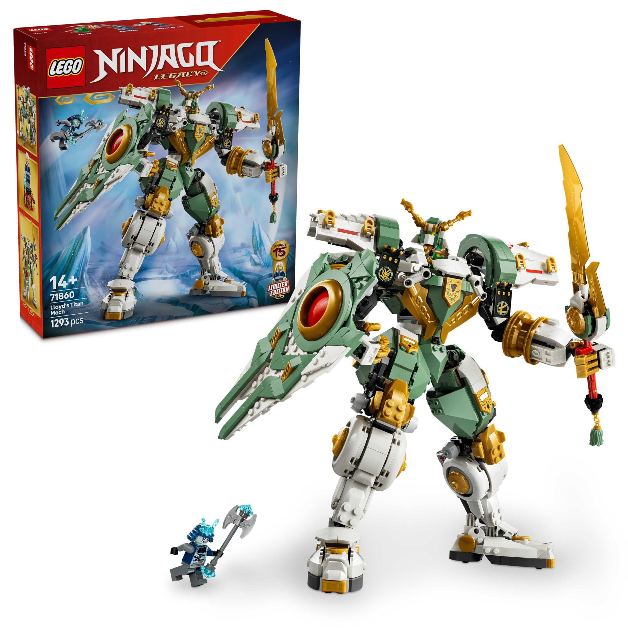 LEGO NINJAGO Lloyd's Titan Mech 15th Anniversary Building Set 71860 for Ages 14+