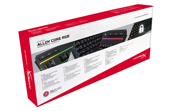 HyperX Alloy Core RGB Membrane Gaming Keyboard - UK Layout