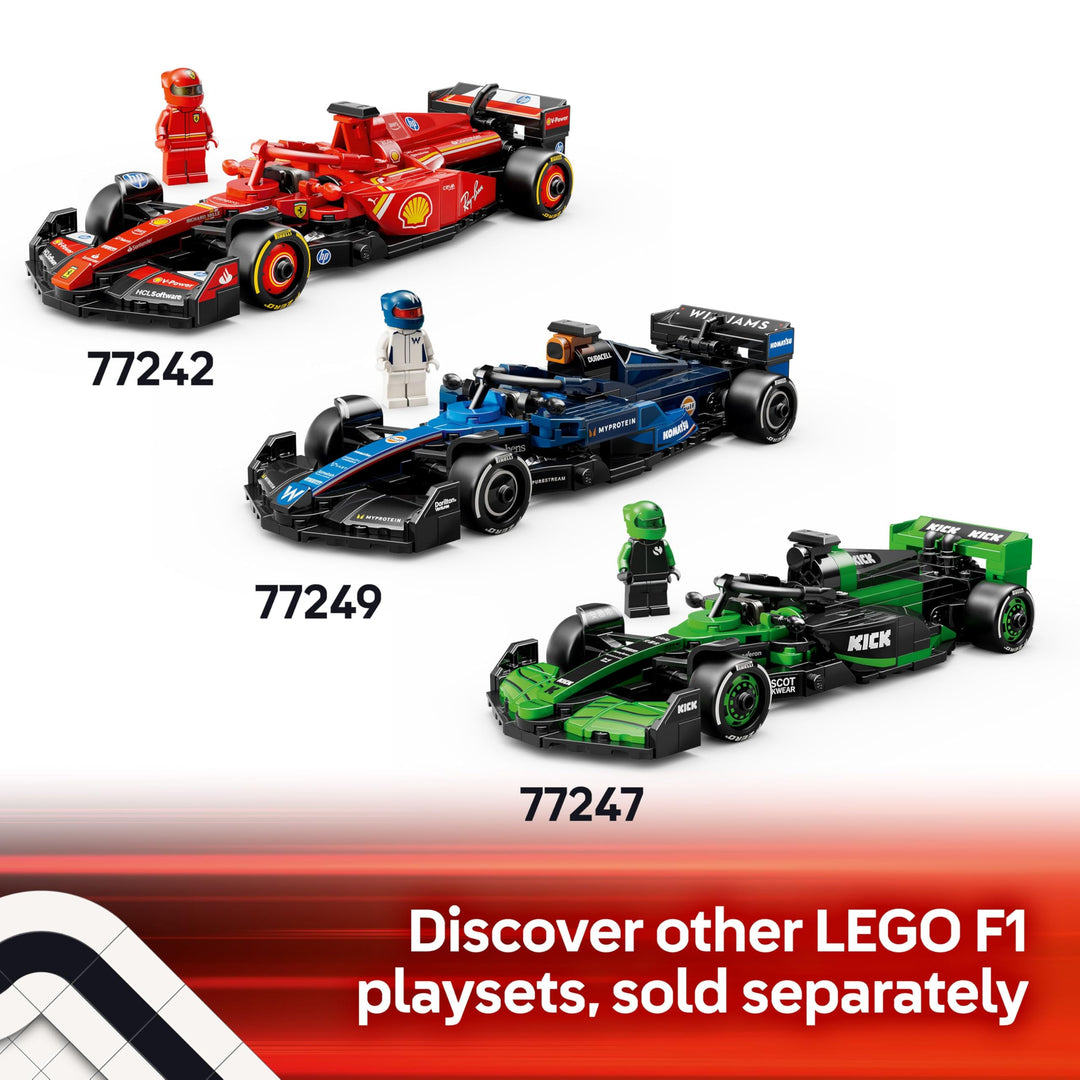 LEGO Speed Champions Aston Martin Aramco F1 AMR24 Race Car Toy - Building Set with Driver Minifigure for Ages 10+