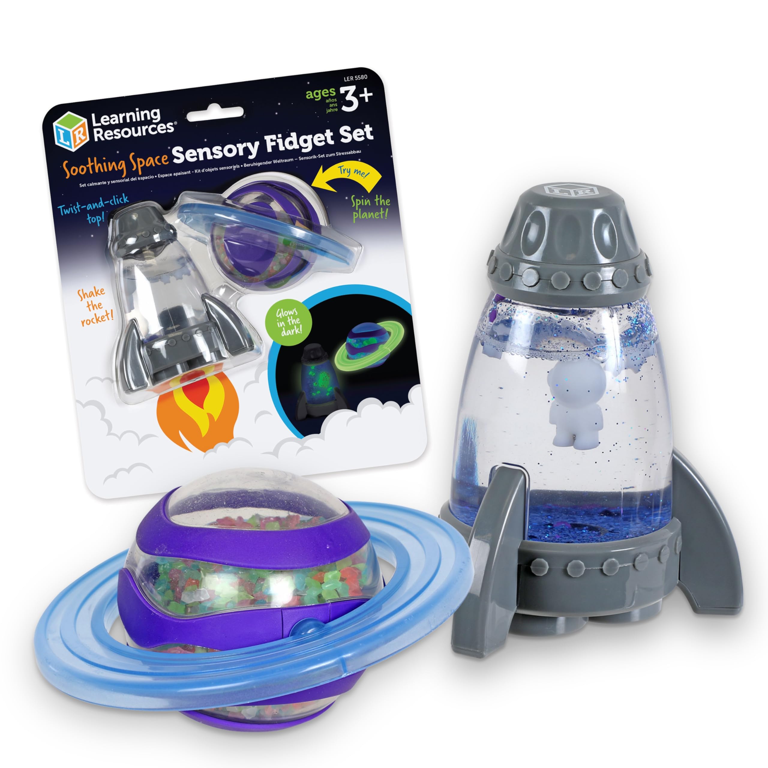 Learning Resources Soothing Space Sensory Fidget Set | Ages 3+ | Includes 2 Fidgets