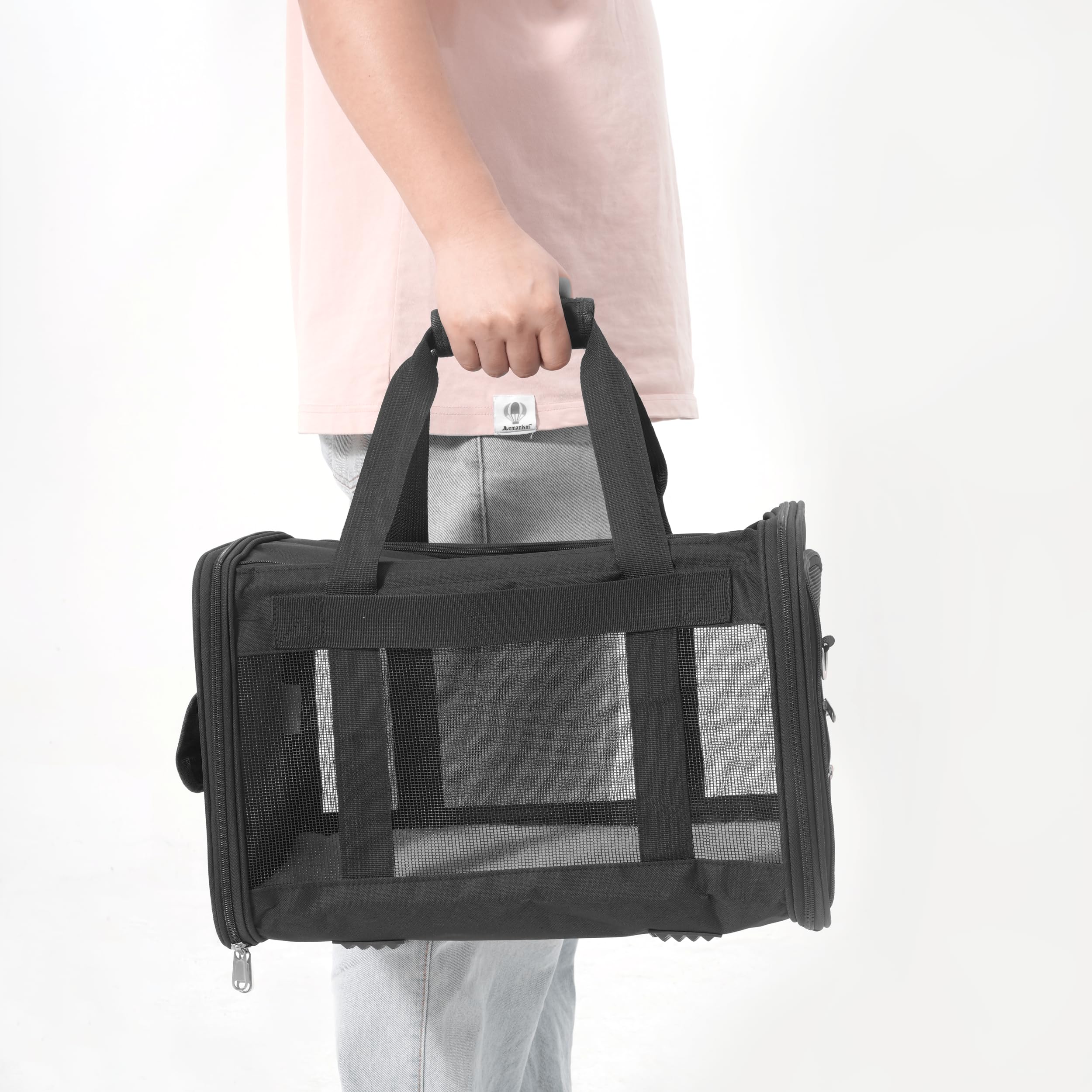 REQUISITE NEEDS Soft-Sided Pet Carrier - Airline Approved | Foldable Travel Bag | Up to 7.7 kg 7