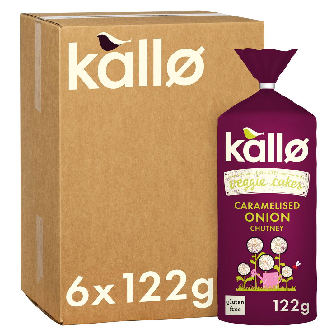 Kallo Veggie Cakes, Caramelised Onion, 6 x 122g