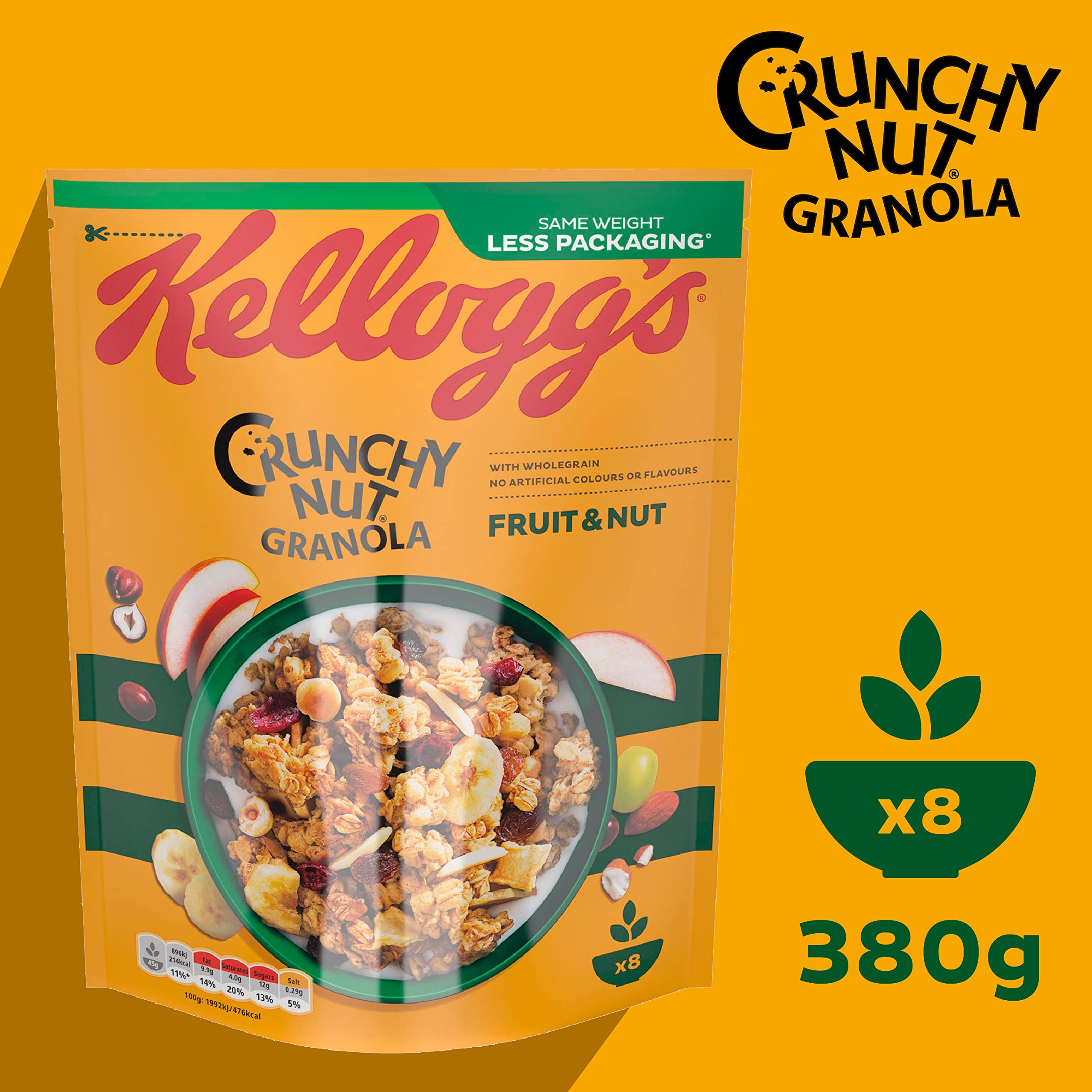 Kellogg's Crunchy Nut Fruit & Nut Granola Bag, 380g 3