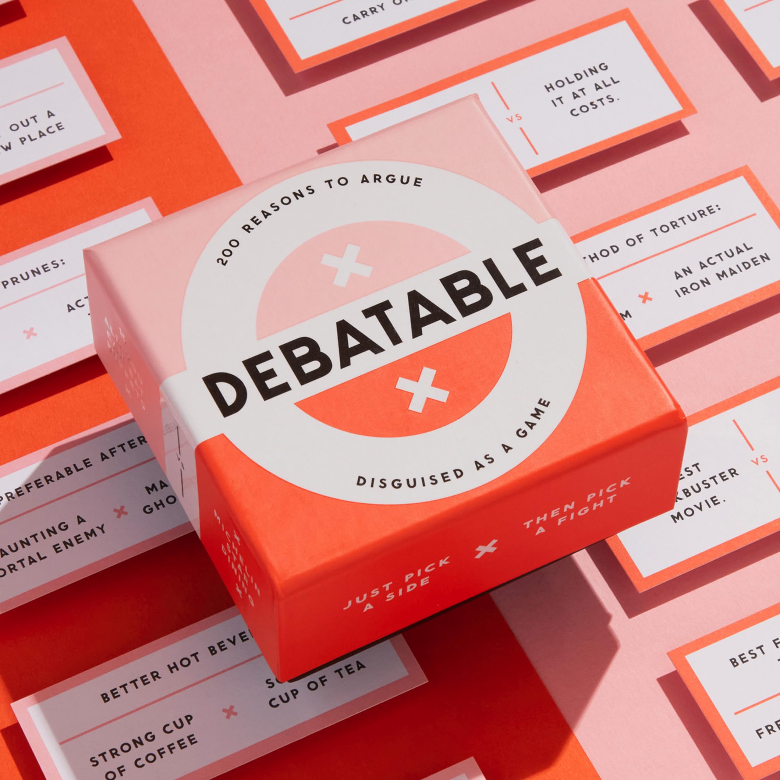 Debatable Social Game Set by Brass Monkey - 200 Argument Cards for Fun Discussions 3