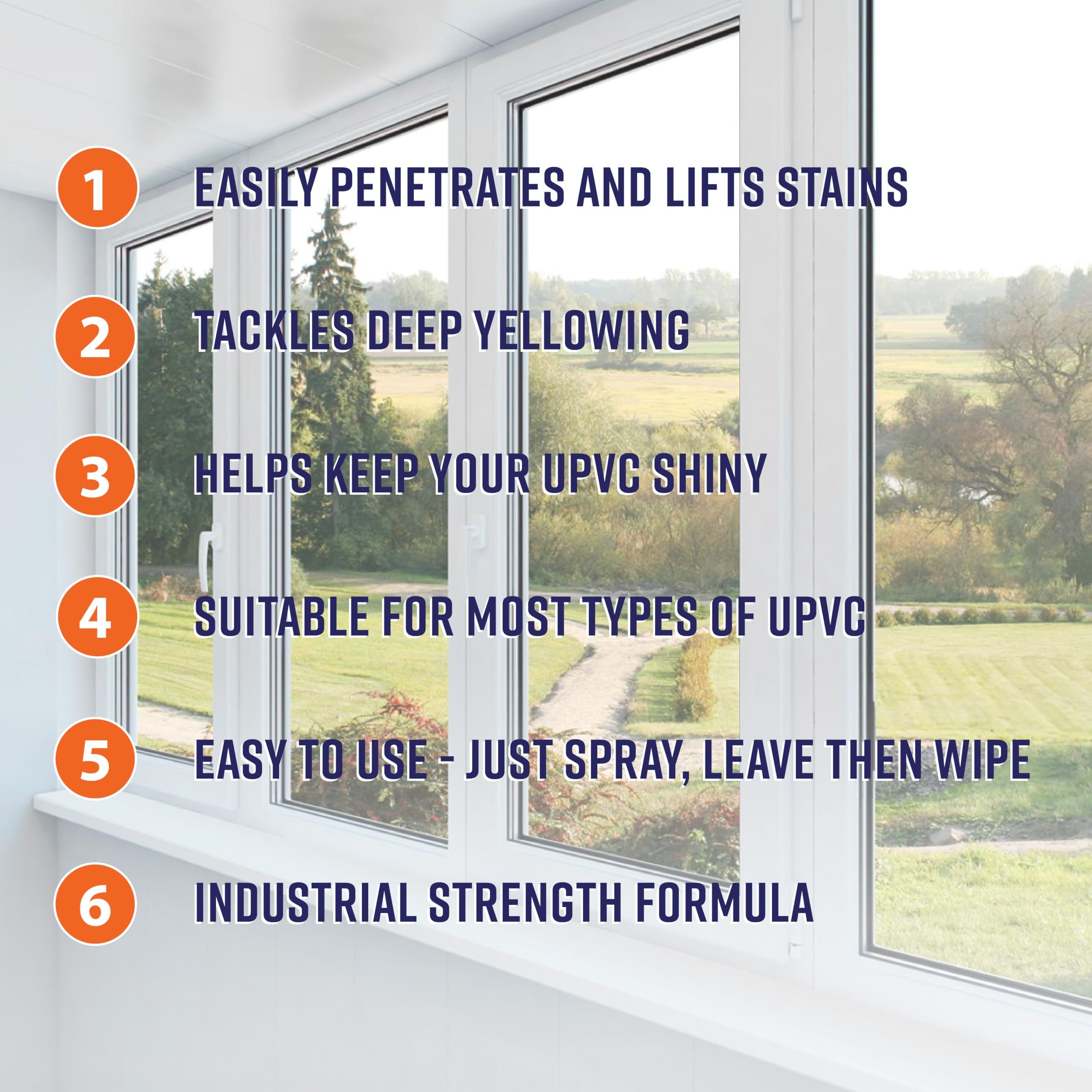 McKLords Commercial uPVC Cleaner - Professional Plastic & Window Frame Restorer | 1L Liquid 7