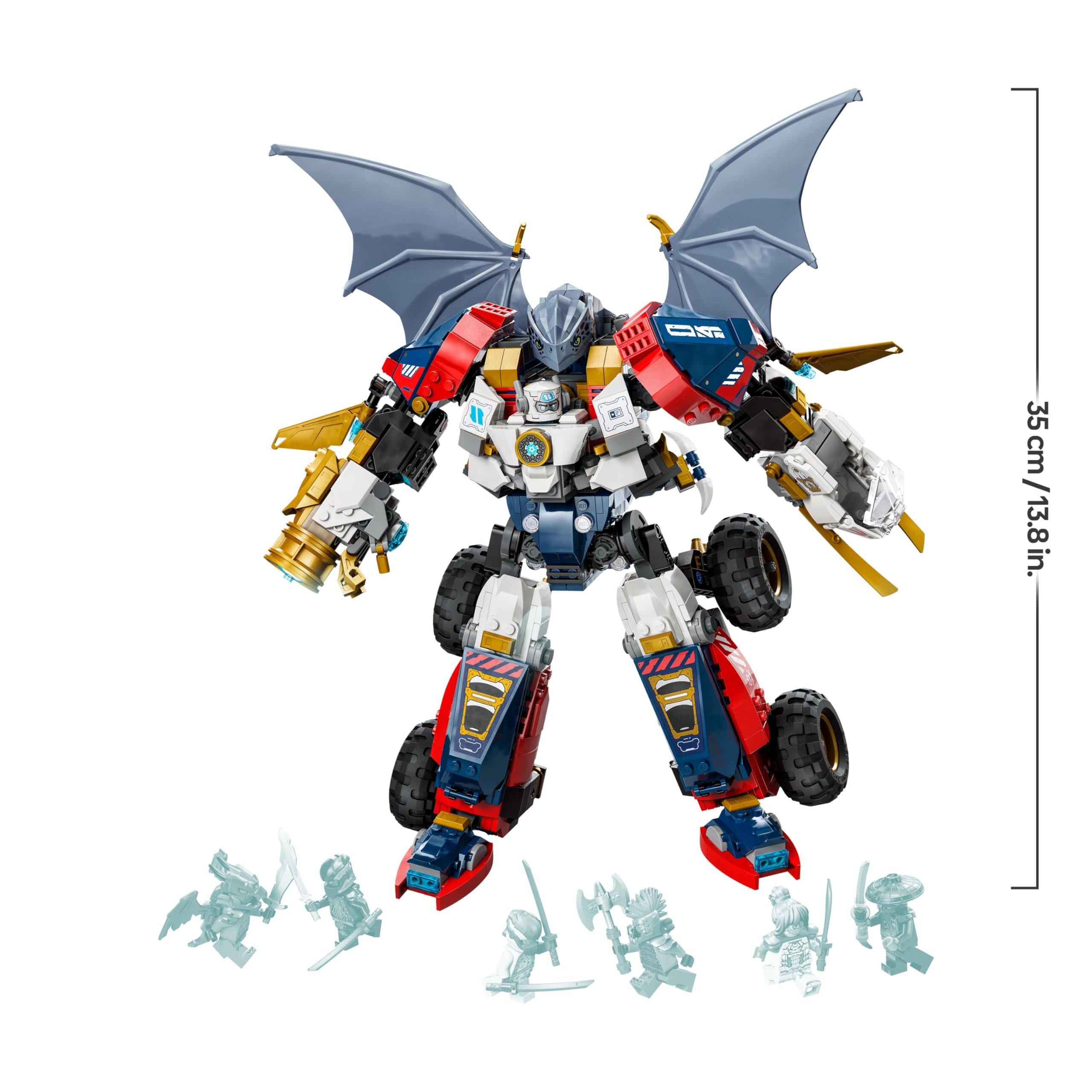LEGO NINJAGO 71834 Zane’s Ultra Combiner Mech Building Set | 4-in-1 Rebuildable Toy | Ages 9+ 7