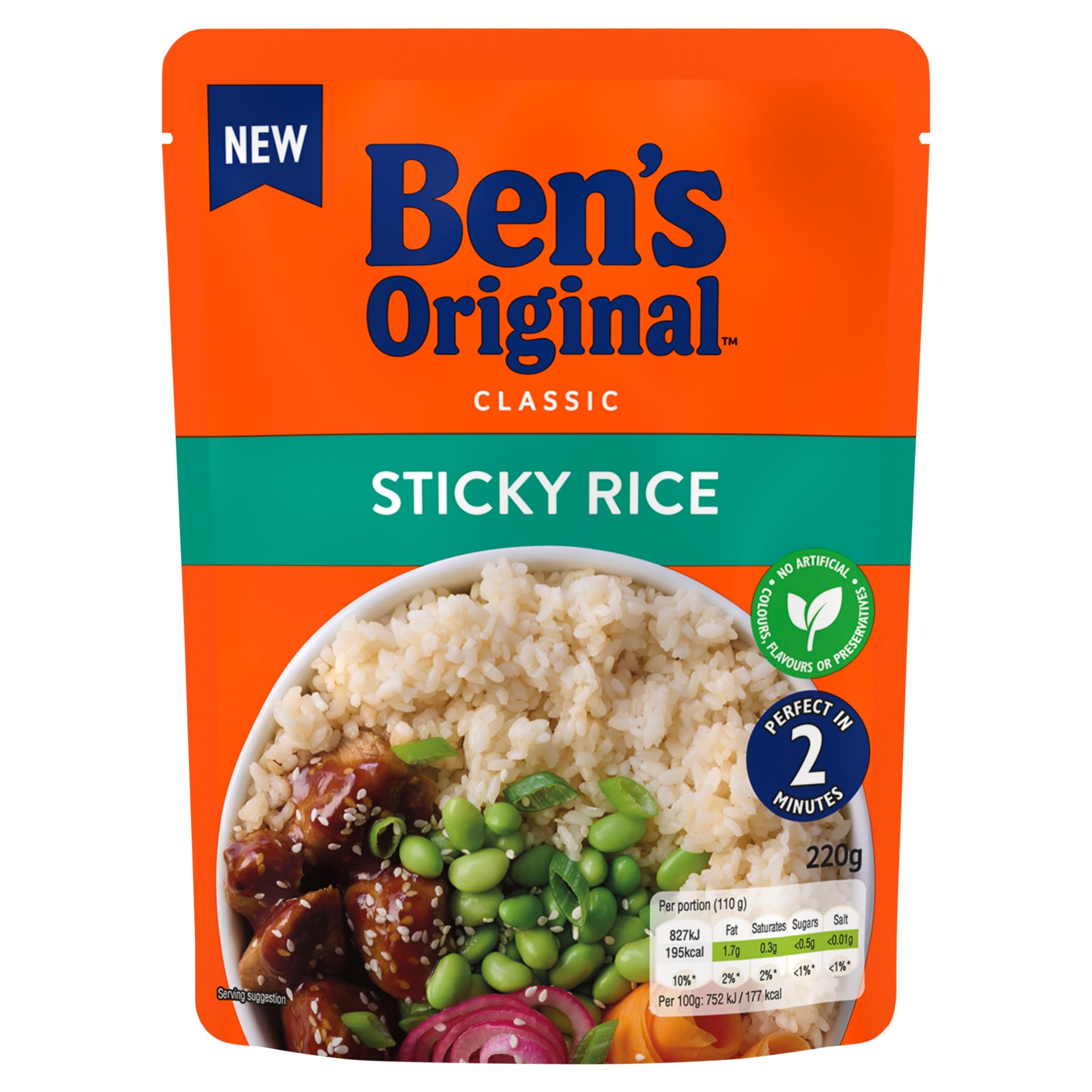 Ben's Original Sticky Rice Microwave Rice, Bulk Multipack 6 x 220g 7