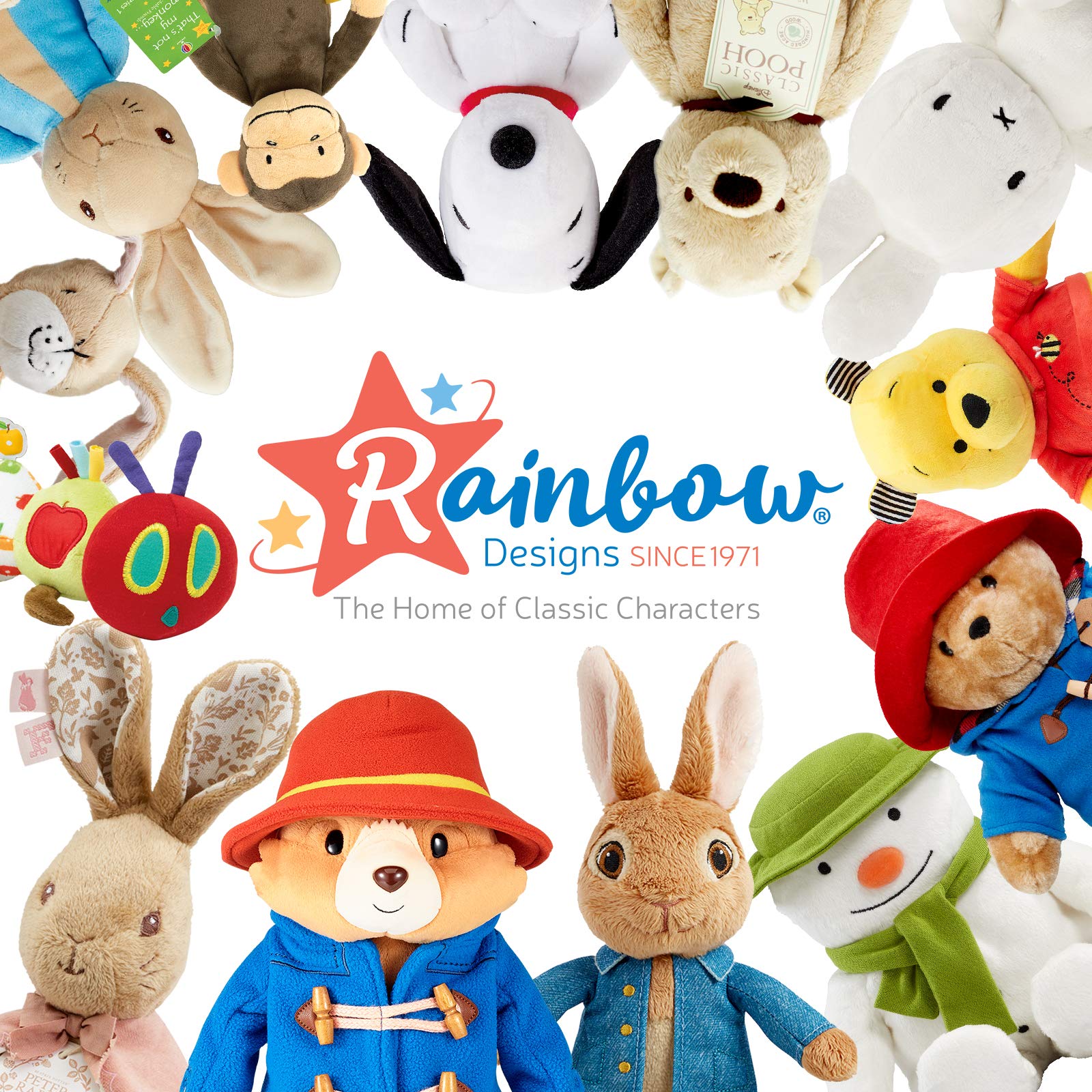 Rainbow Designs Peter Rabbit Jiggle Attachable Soft Toy - 21 cm, Multicolor, Unisex 6
