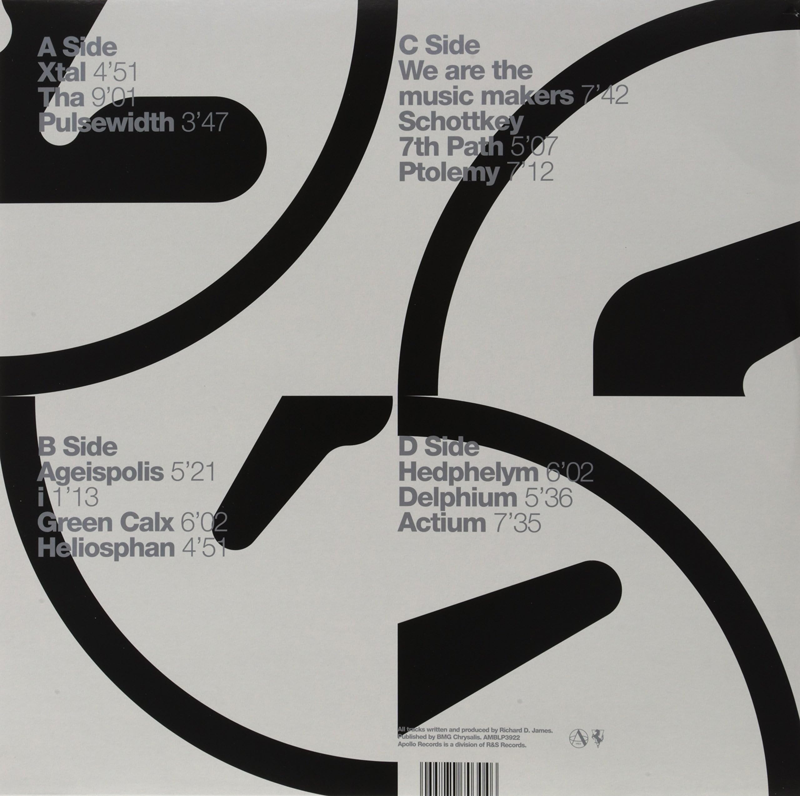 APHEX TWIN - SELECTED AMBIENT WORKS 8592 [2LP Vinyl] 2