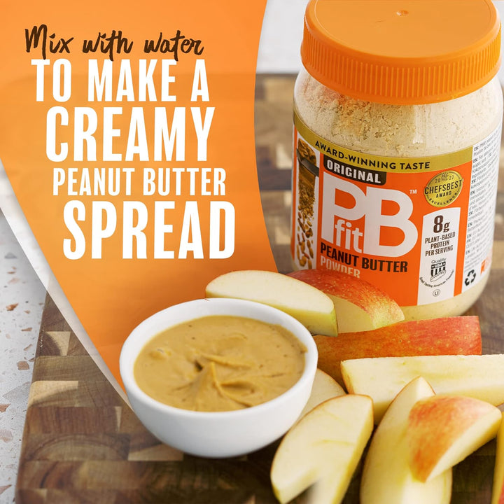 PBfit Peanut Butter Powder - 87% Less Fat, High Protein, Gluten Free, 225g