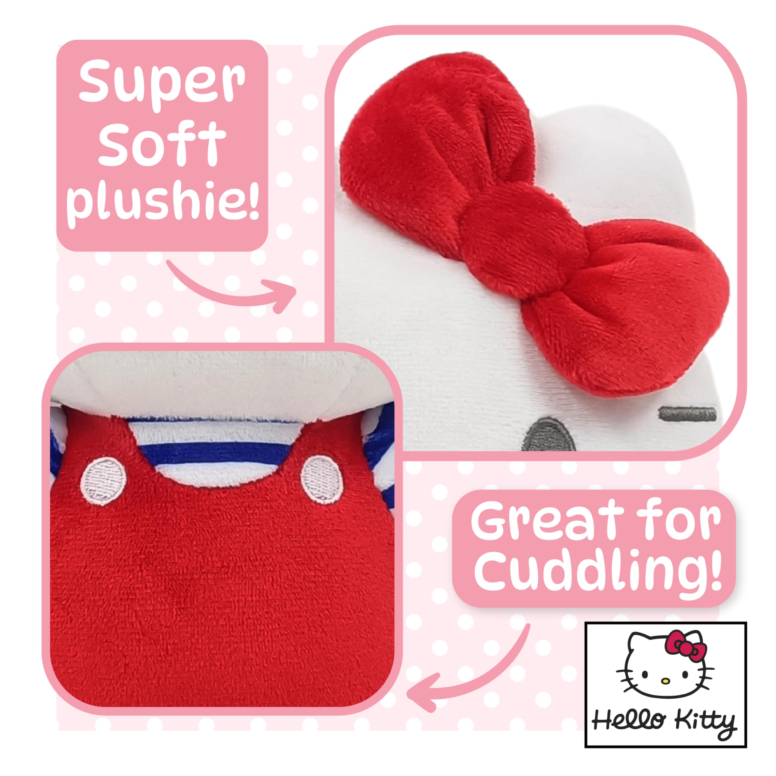 Hello Kitty Official Plush - 30 CM Large Standing Red 9