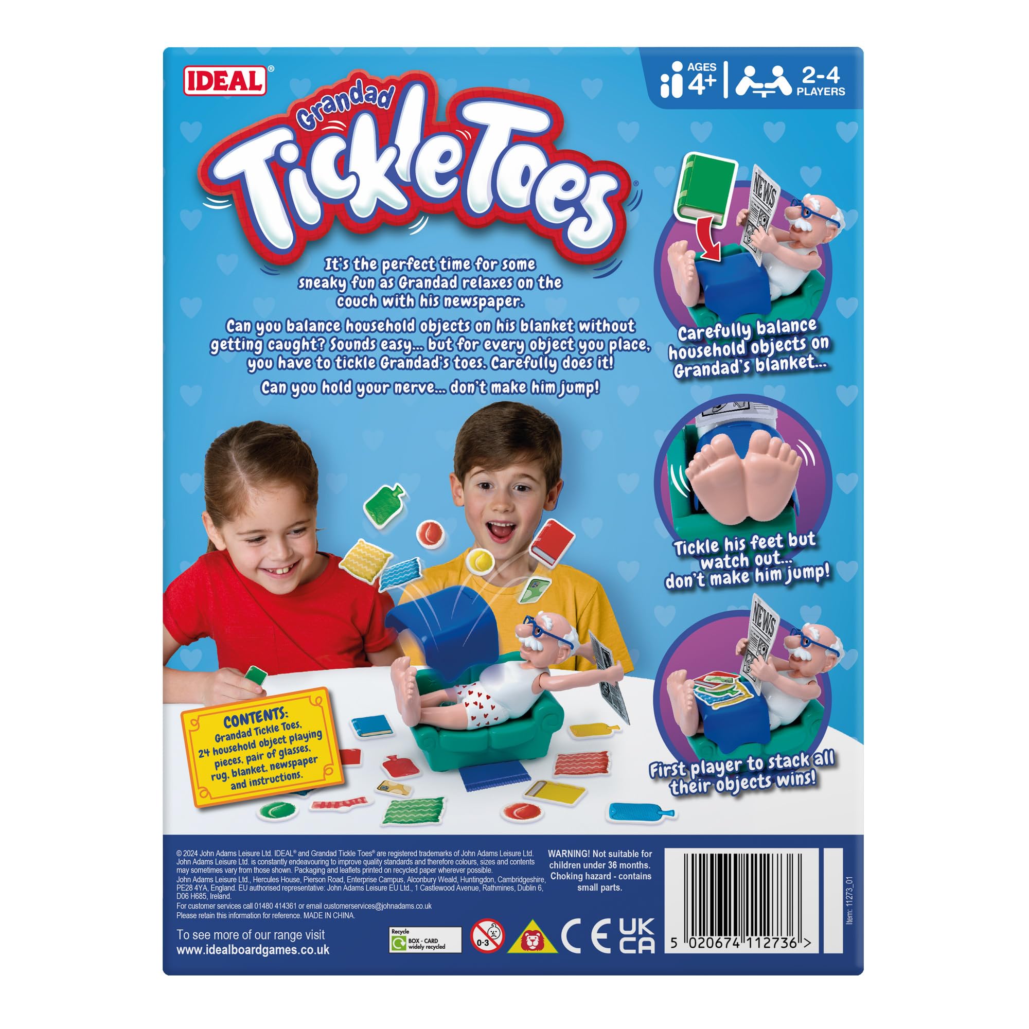 Ideal Grandad Tickle Toes: The Stack, Tickle and Topple Family Board Game 7
