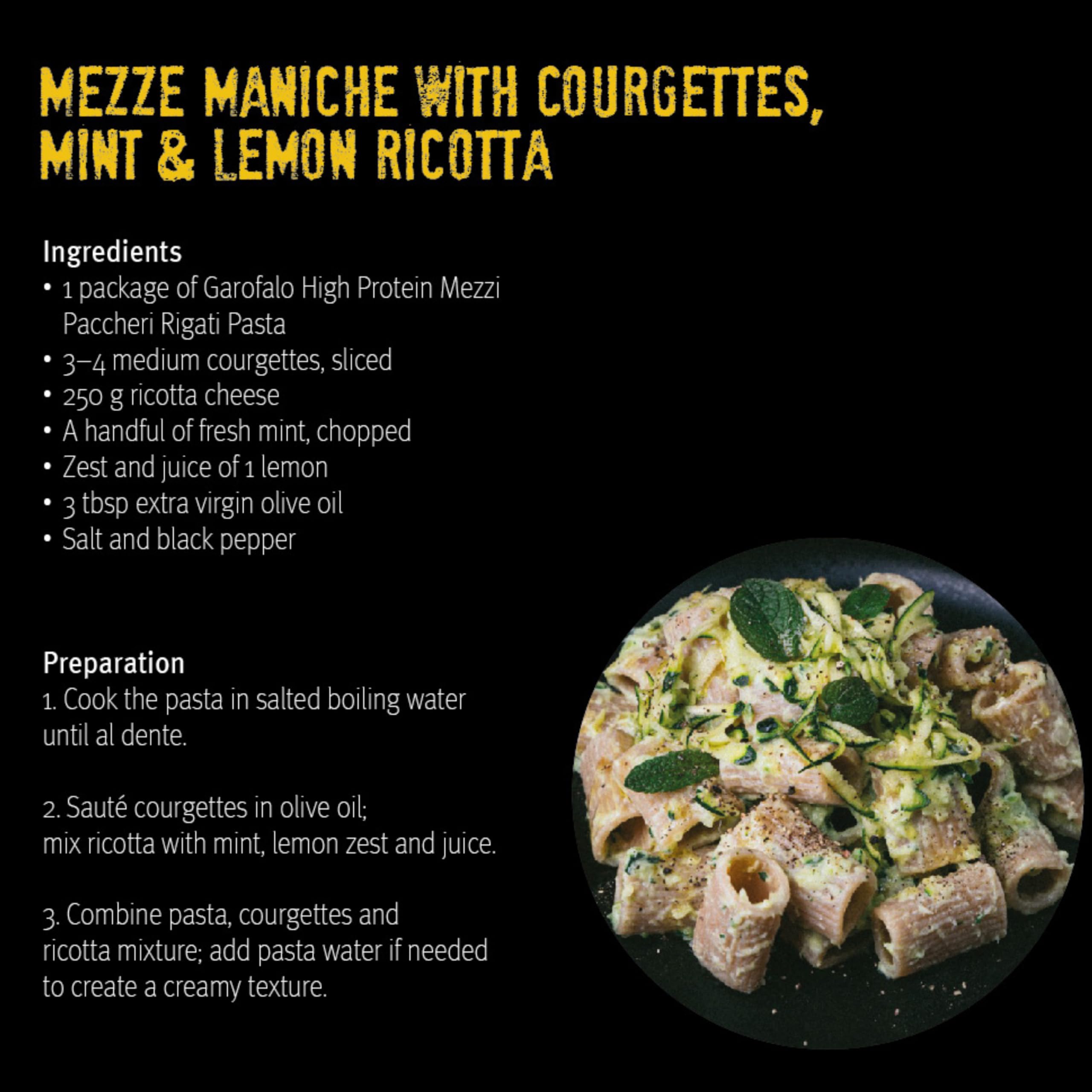 Garofalo High Protein Mezze Maniche Pasta - 19g Protein | 12g Fibre | 500g 5