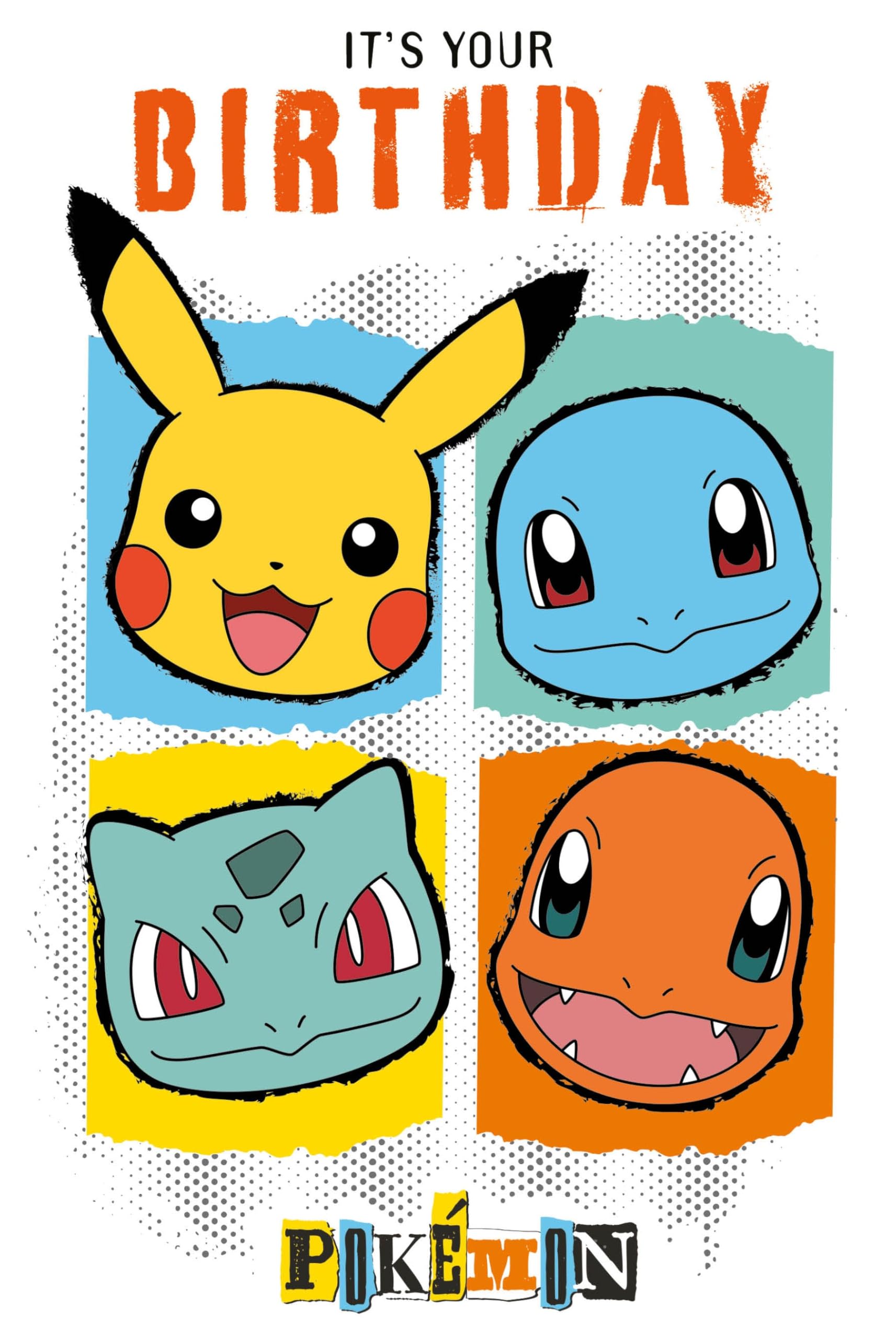 Danilo Promotions Pokemon Generic Birthday Card | 15.2 cm x 22.9 cm | Unisex Adults & Kids 1