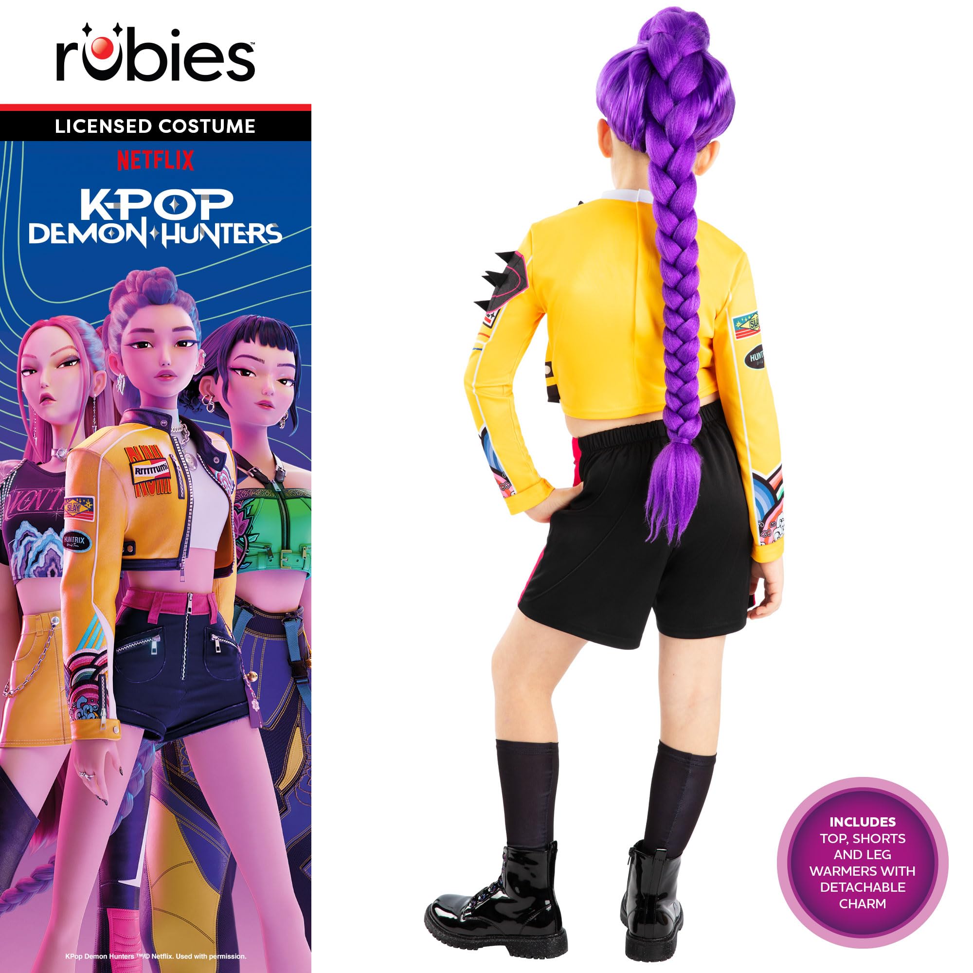Rubies Official K-Pop Demon Hunters Rumi Child Costume - Size 7-8 Years