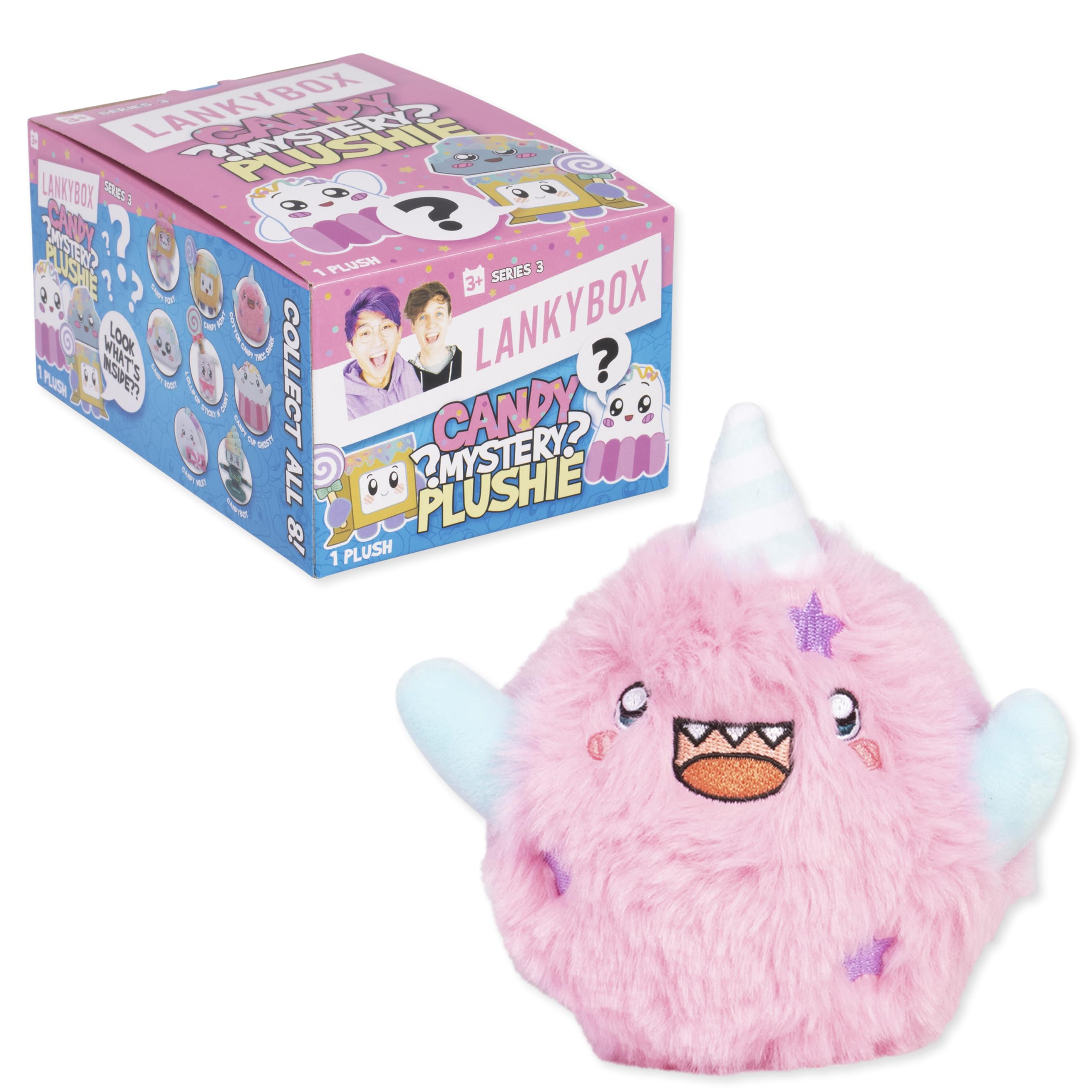 LankyBox Mystery Plush - Candy Collection Blind Box Mini Plush | Collectible | Ages 3+ | Polyester 6