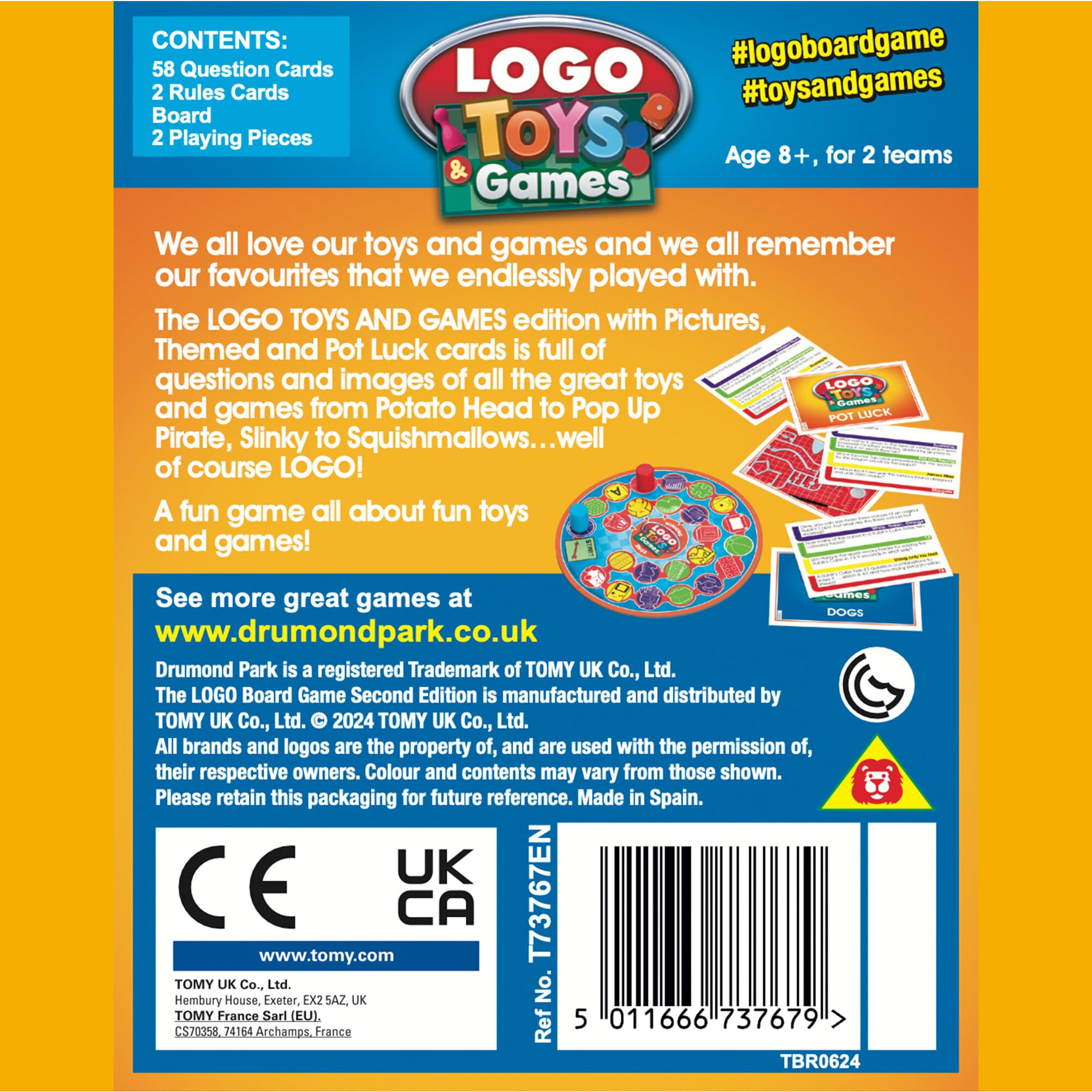 TOMY LOGO Toys & Games Mini Board Game | Trivia for Ages 8+ | Multicolor 6