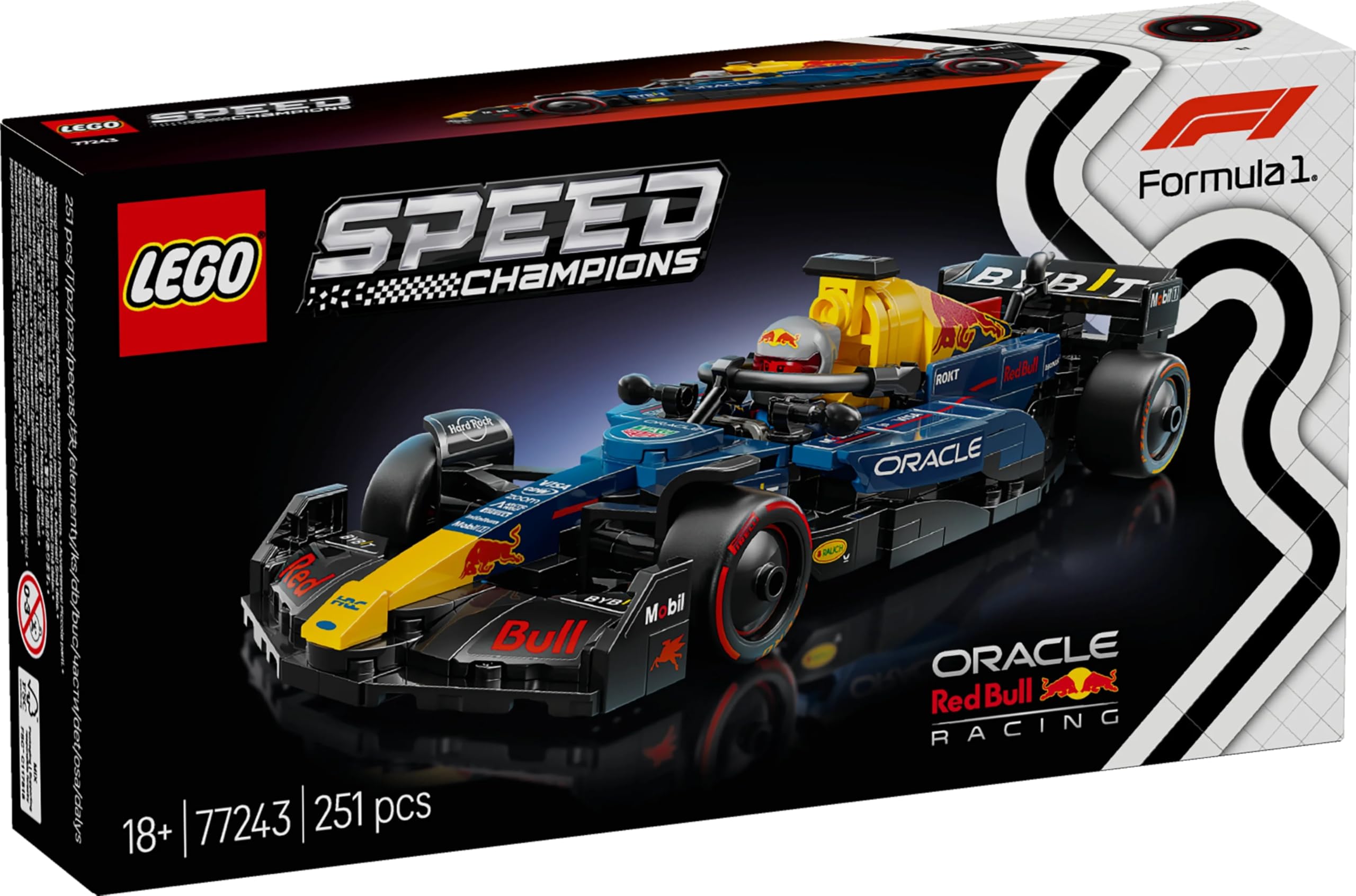 LEGO Speed Champions Oracle Red Bull Racing RB20 F1 Race Car 77243 - Buildable Formula 1 Model with Driver Minifigure for Adults 8