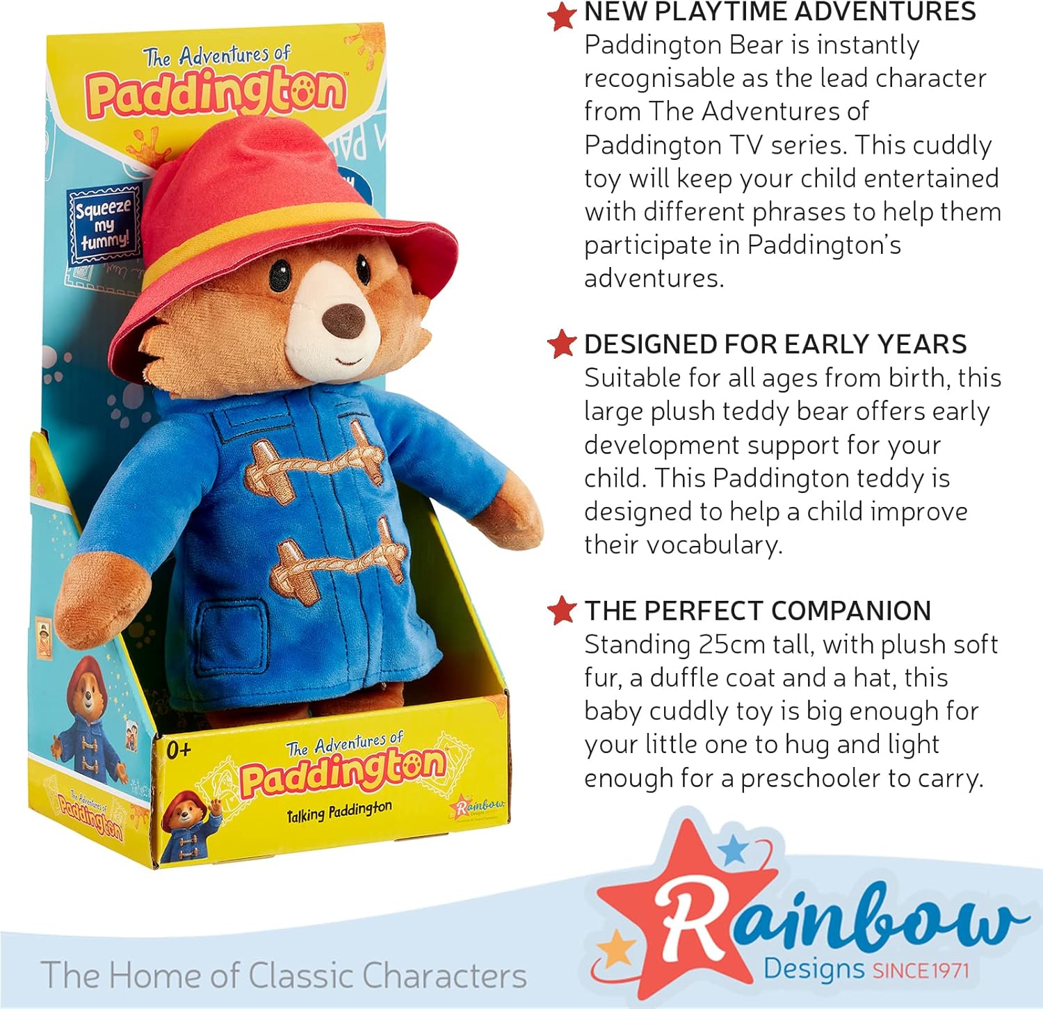 Paddington Bear Talking Soft Toy - 25cm Plush with Sound Features 6