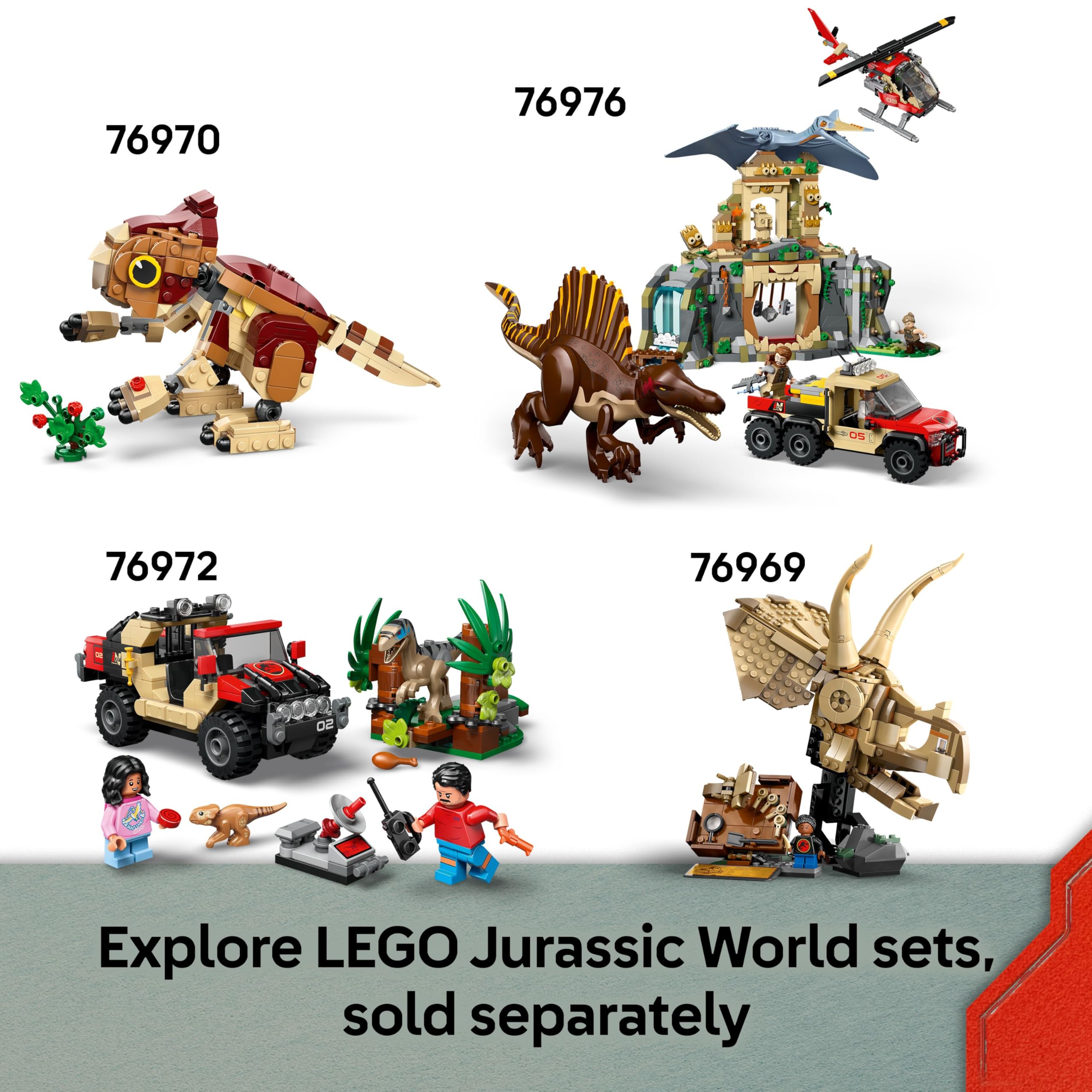LEGO Jurassic World Raptor & Titanosaurus Tracking Mission Building Set | Ages 7+ 6