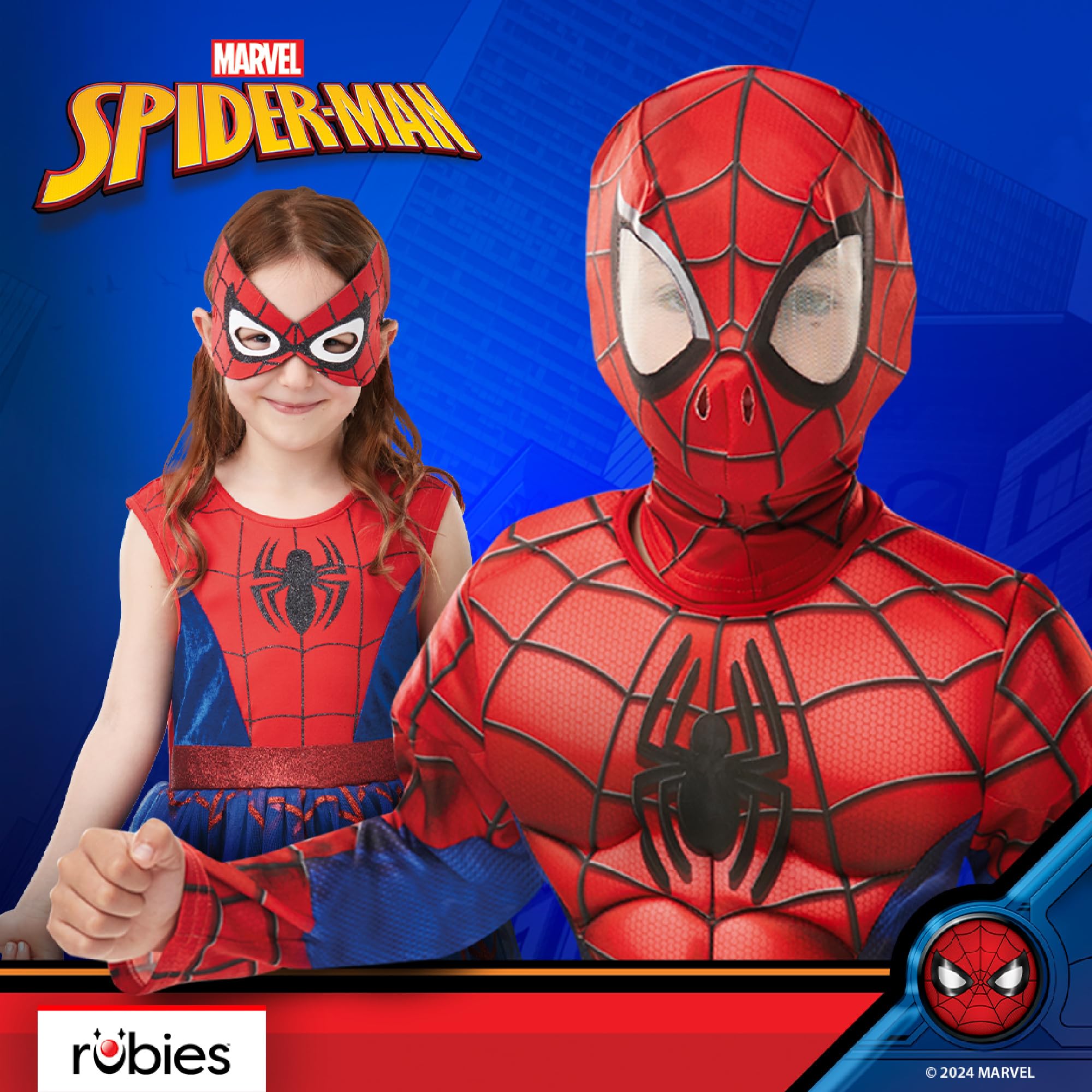 Rubies Official Marvel Spider-Man Classic Child Costume - Size 7-8 Years (122-128 cm) 5