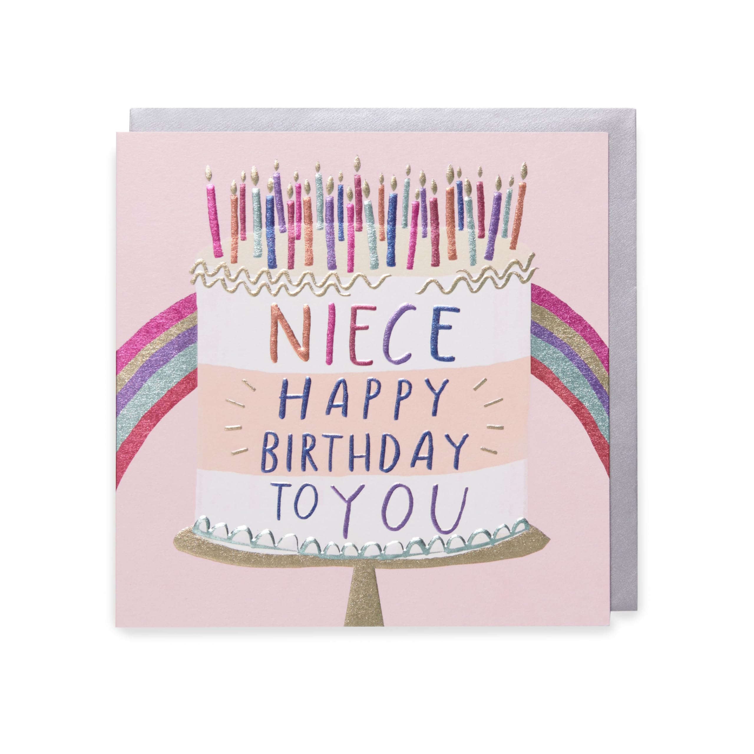 Kindred Birthday Card - Metallic Lettering | 159x159mm | FSC Certified 1