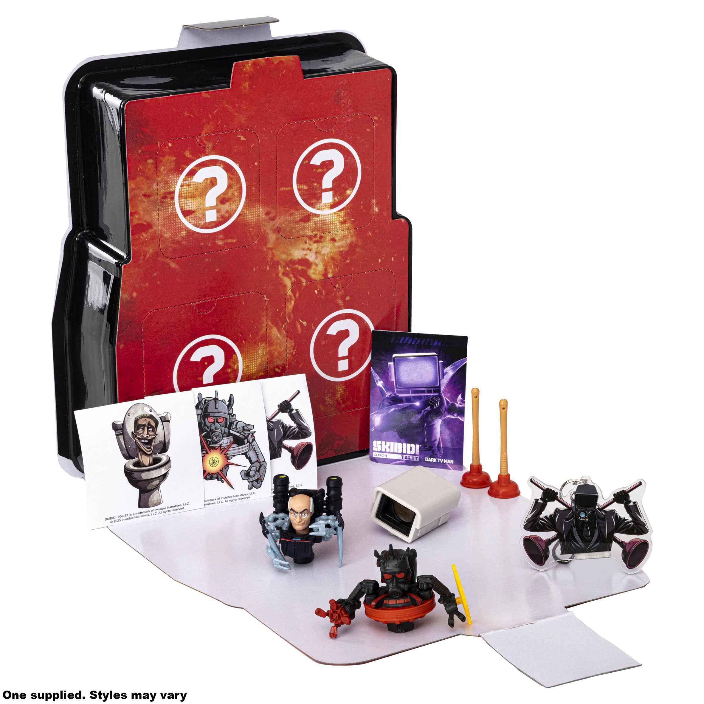 Skibidi Toilet Mystery Box - 10 Surprise Items with 2 Mini Figures 2