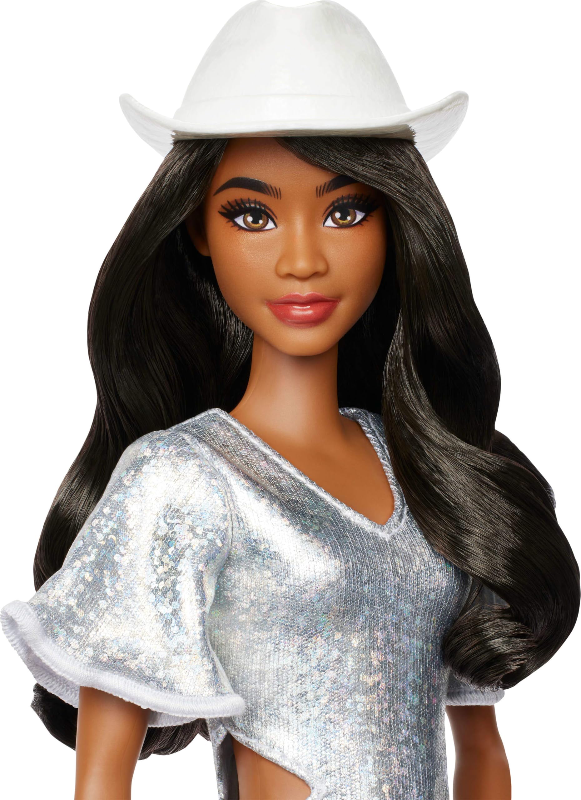 Barbie Fashionistas Doll #239 - Western Theme, Sparkly Dress | 5.0197 inches | Unisex Children 3