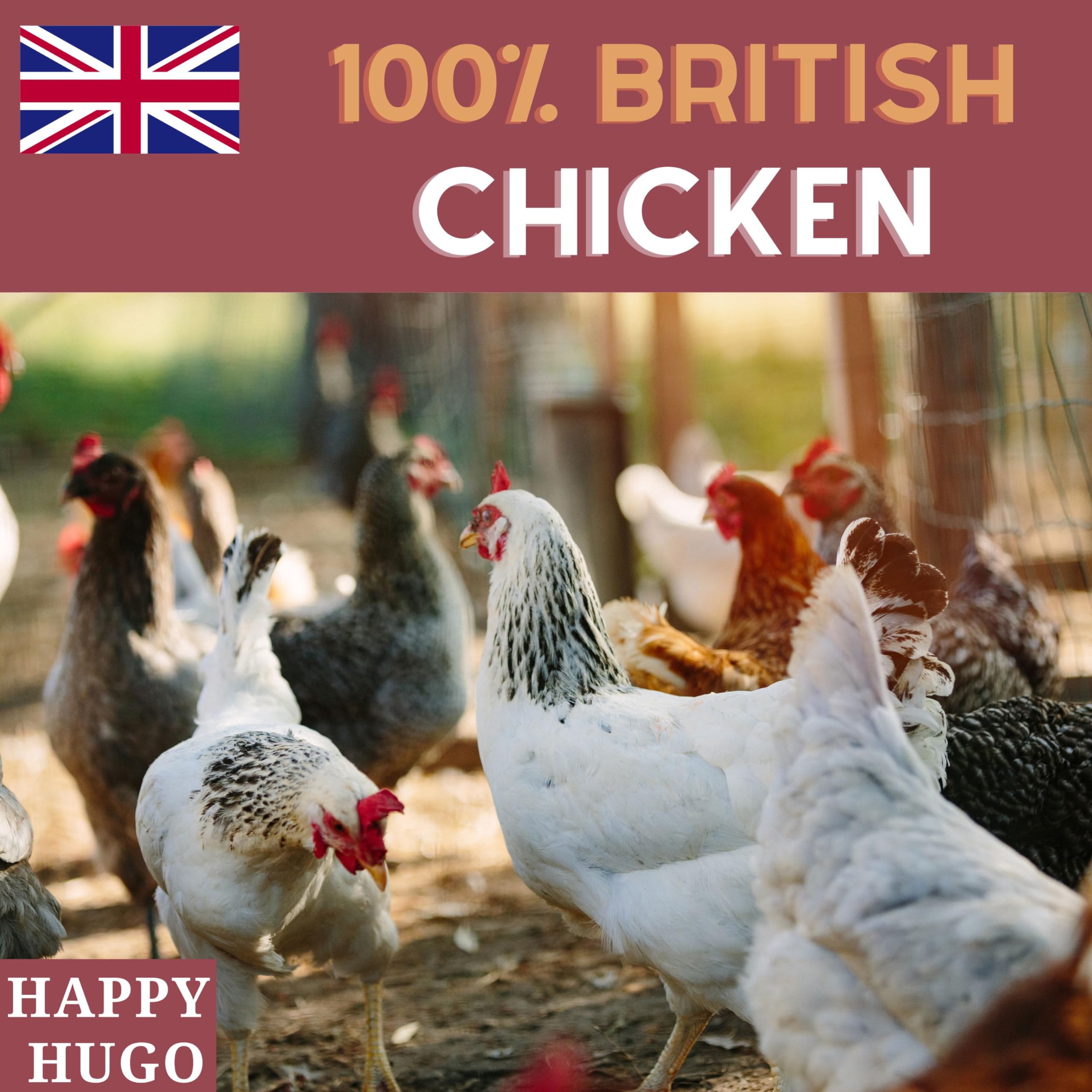 Happy Hugo Sliced Deli Dog Sausages - 100% British Chicken Treats for Dogs 5