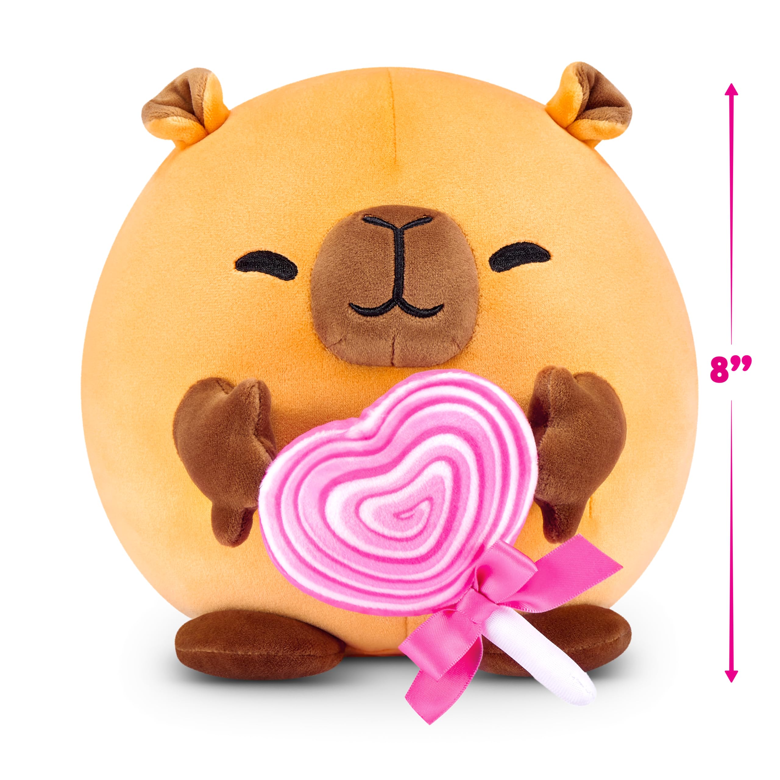 Snackles Capybara - 20 cm ZURU Cuddly Squishy Comfort Plush with Lollipop Snack 10