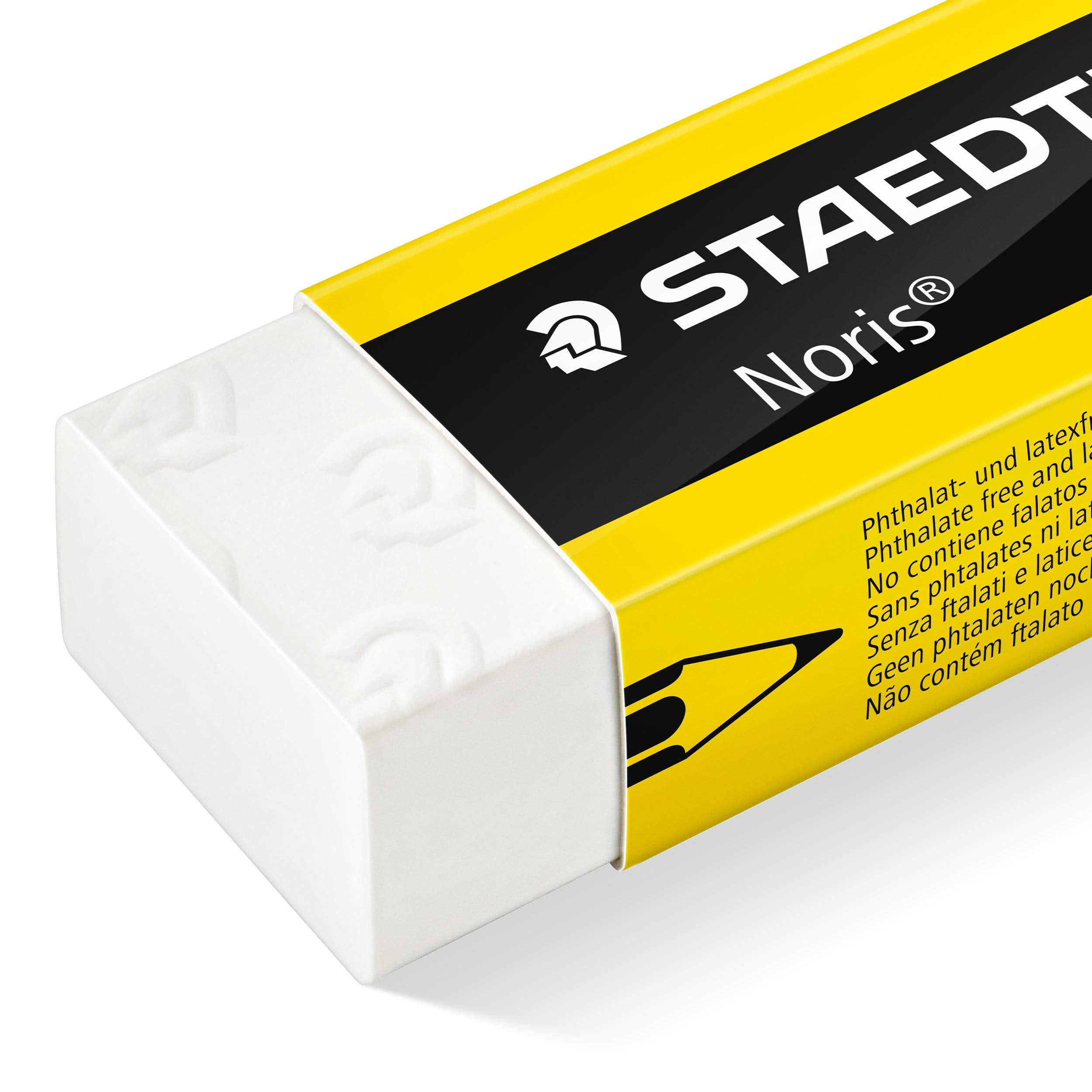 STAEDTLER Noris Cube Eraser & Plastic Sharpener Set - Latex & Phthalate-Free | 65x23x13mm Eraser 3