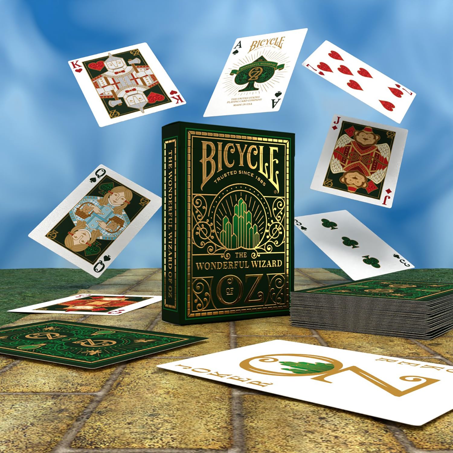 Bicycle Wizard of Oz Playing Cards - Gold Foiled Tuck Case | Air Cushion Finish | Made in USA 6
