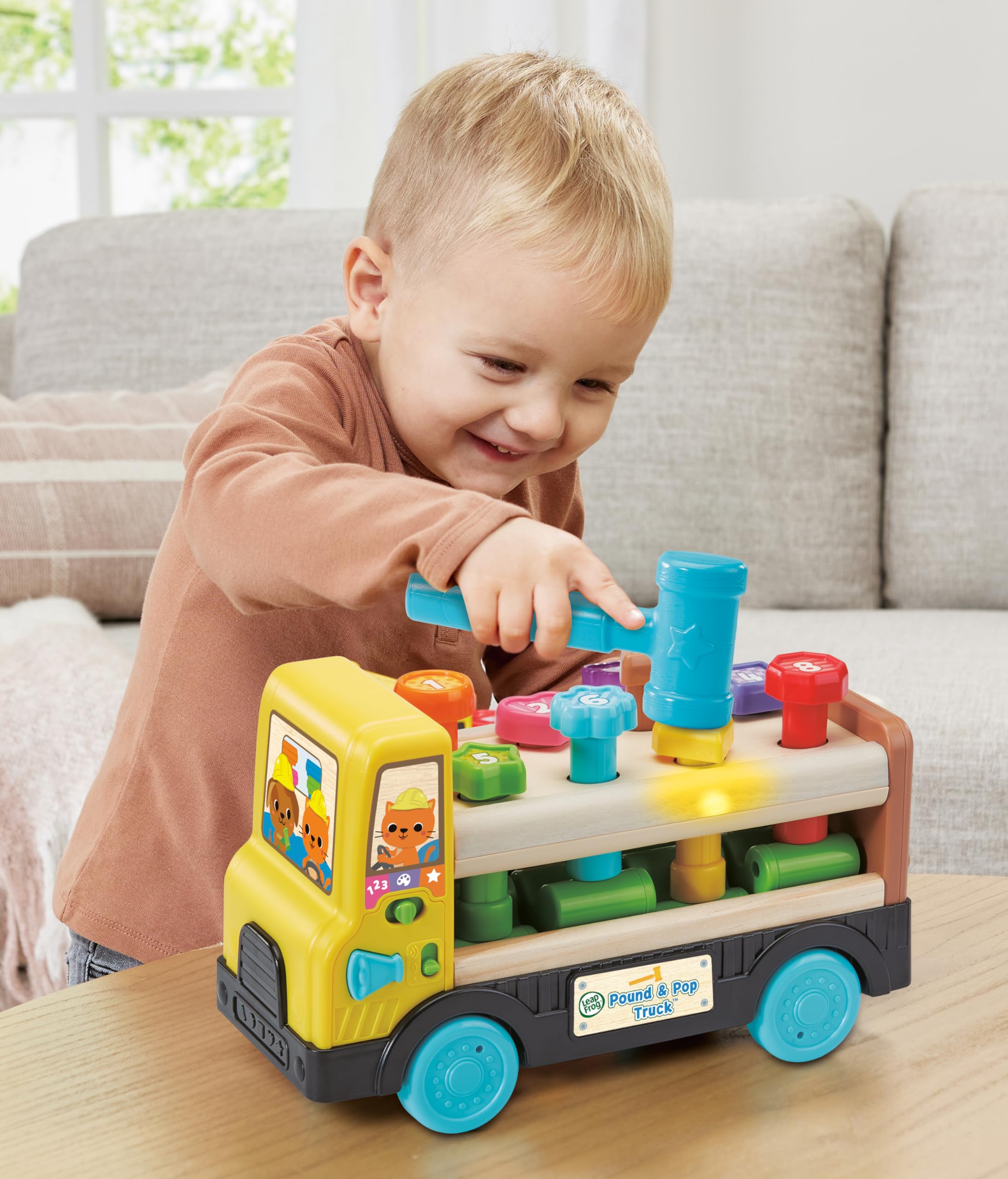 LeapFrog Pound & Pop Truck - Interactive Educational Toy for Toddlers 24 Months & Up 4