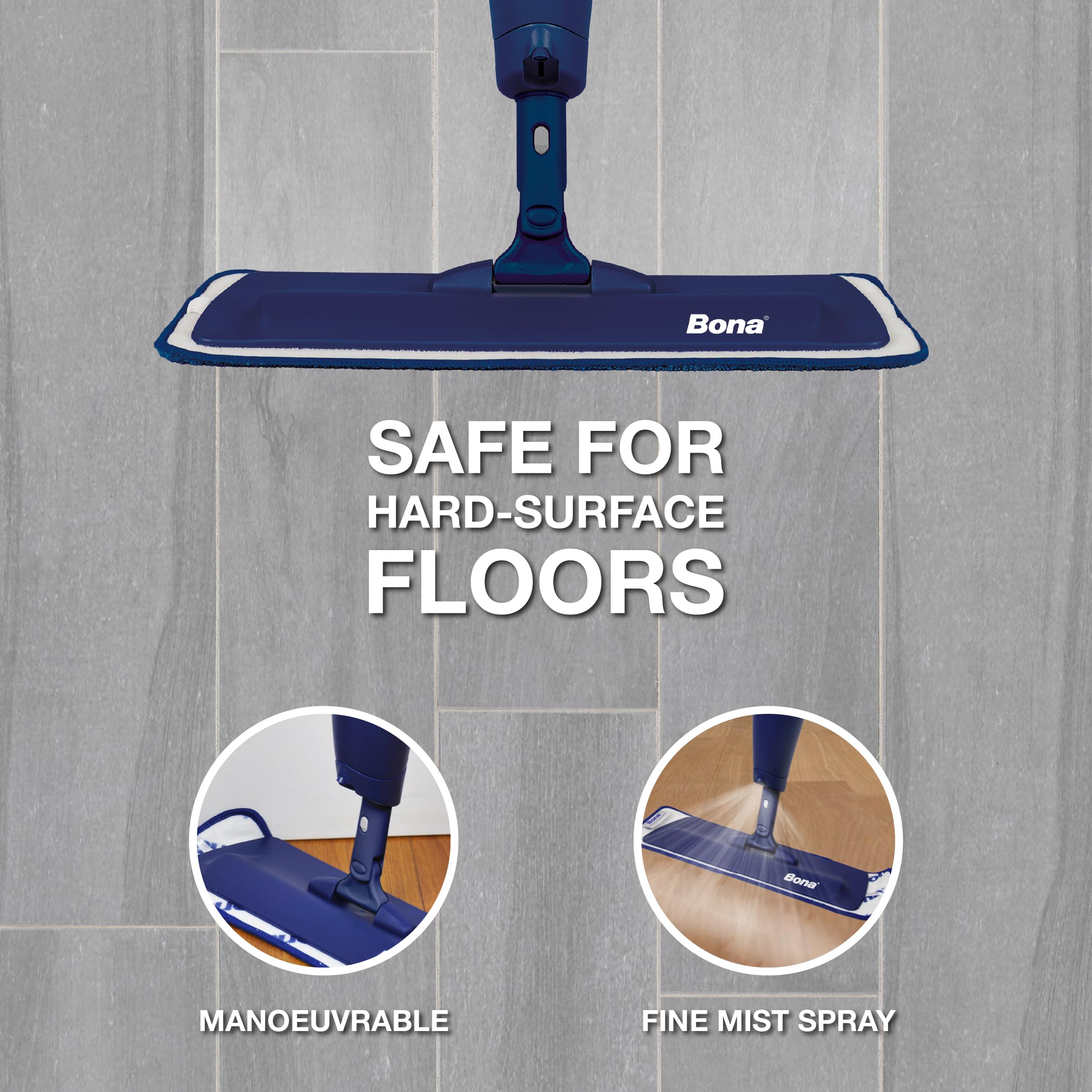 Bona Spray Mop Air Kit for Hard-Surface Floors | Lightweight & Compact | Includes 500ml Cleaner 4