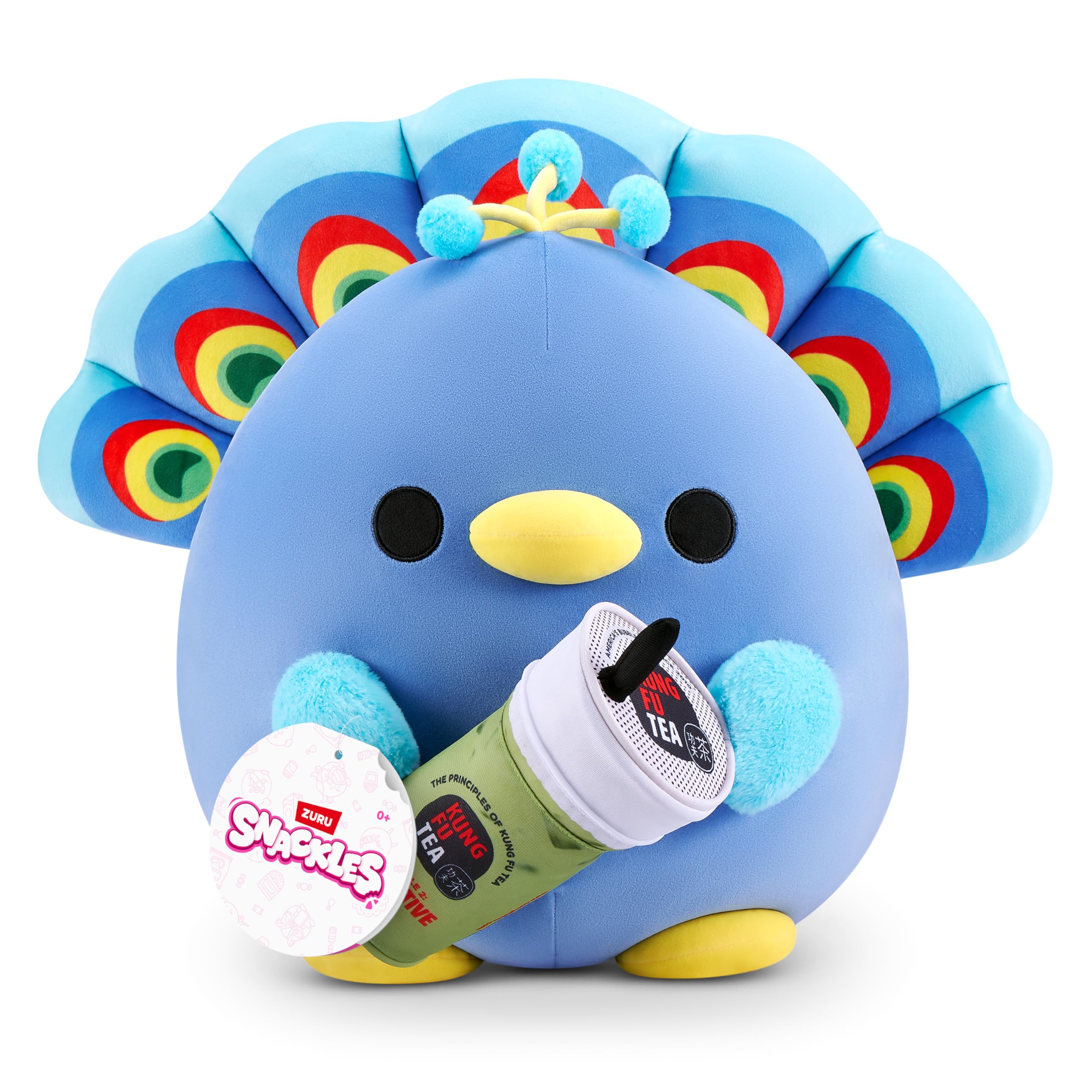Snackles Levi 8-inch Stuffed Animal Plush with Snack | Polyester | ZURU 1