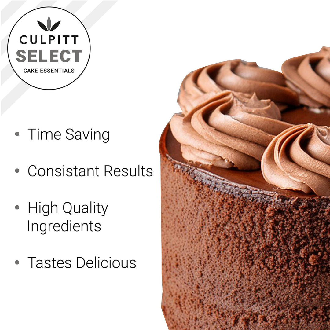 Culpitt Select - Chocolate Cake & Cupcake Mix, 1kg, Makes 2 x 8" Sponge Cakes, Just Add Water
