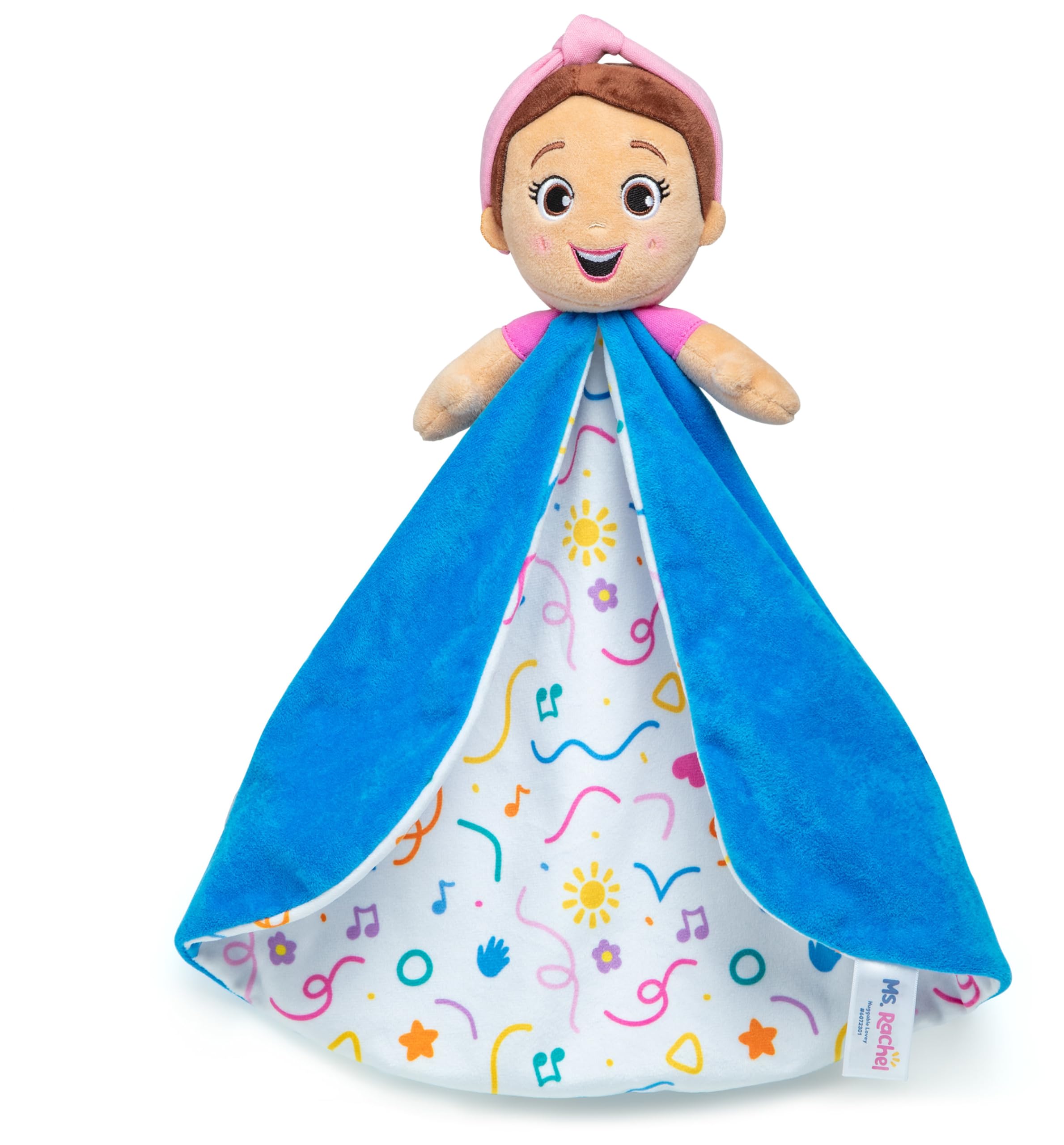 Ms. Rachel Huggable Lovey - Double-Sided Soft Security Blanket for Babies 3M+ 1