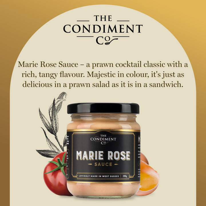 The Condiment Company Marie Rose Sauce 190g - Creamy Gluten-Free Cocktail Sauce
