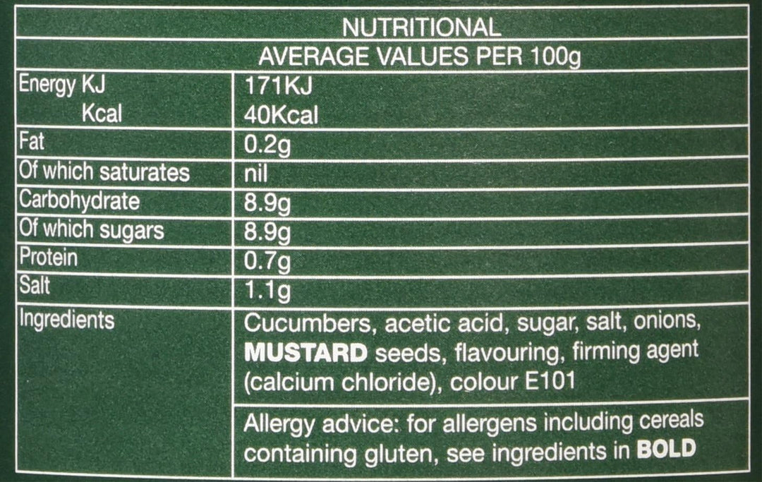 Elswood Whole Sweet Cucumbers 670g Jar