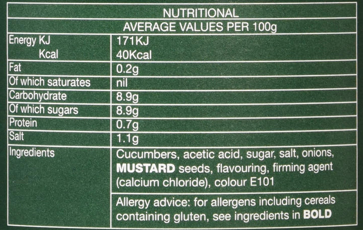 Elswood Whole Sweet Cucumbers 670g Jar