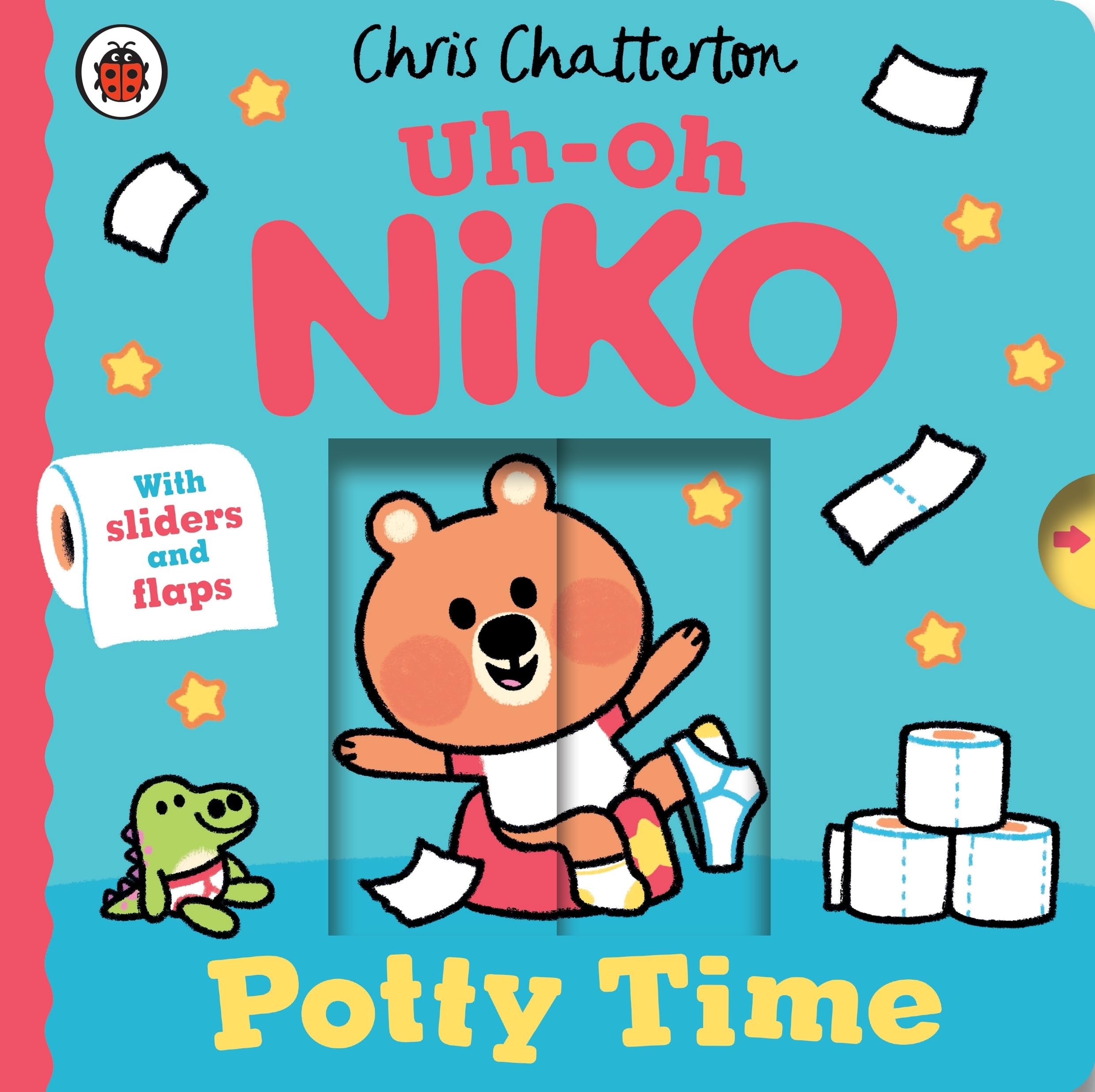 Ladybird Uh-Oh, Niko: Potty Time Push, Pull and Slide Board Book for Ages 2-5