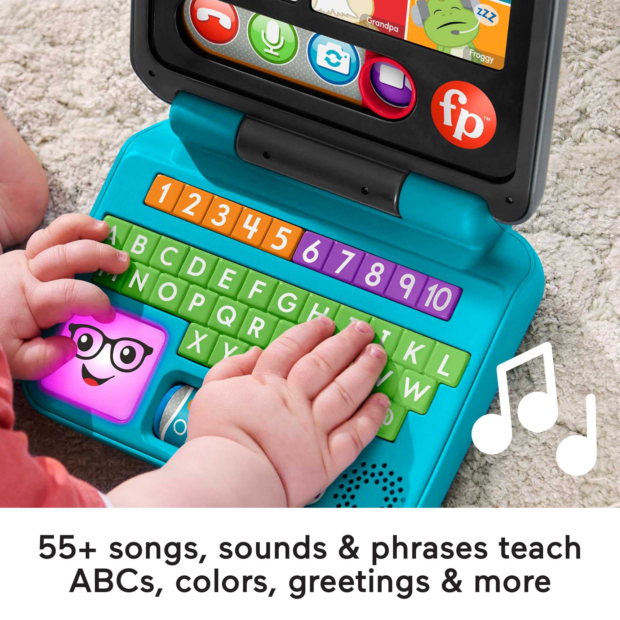 Fisher-Price Laugh & Learn Let's Connect Laptop - Electronic Learning Toy for Toddlers 6-36 Months 8