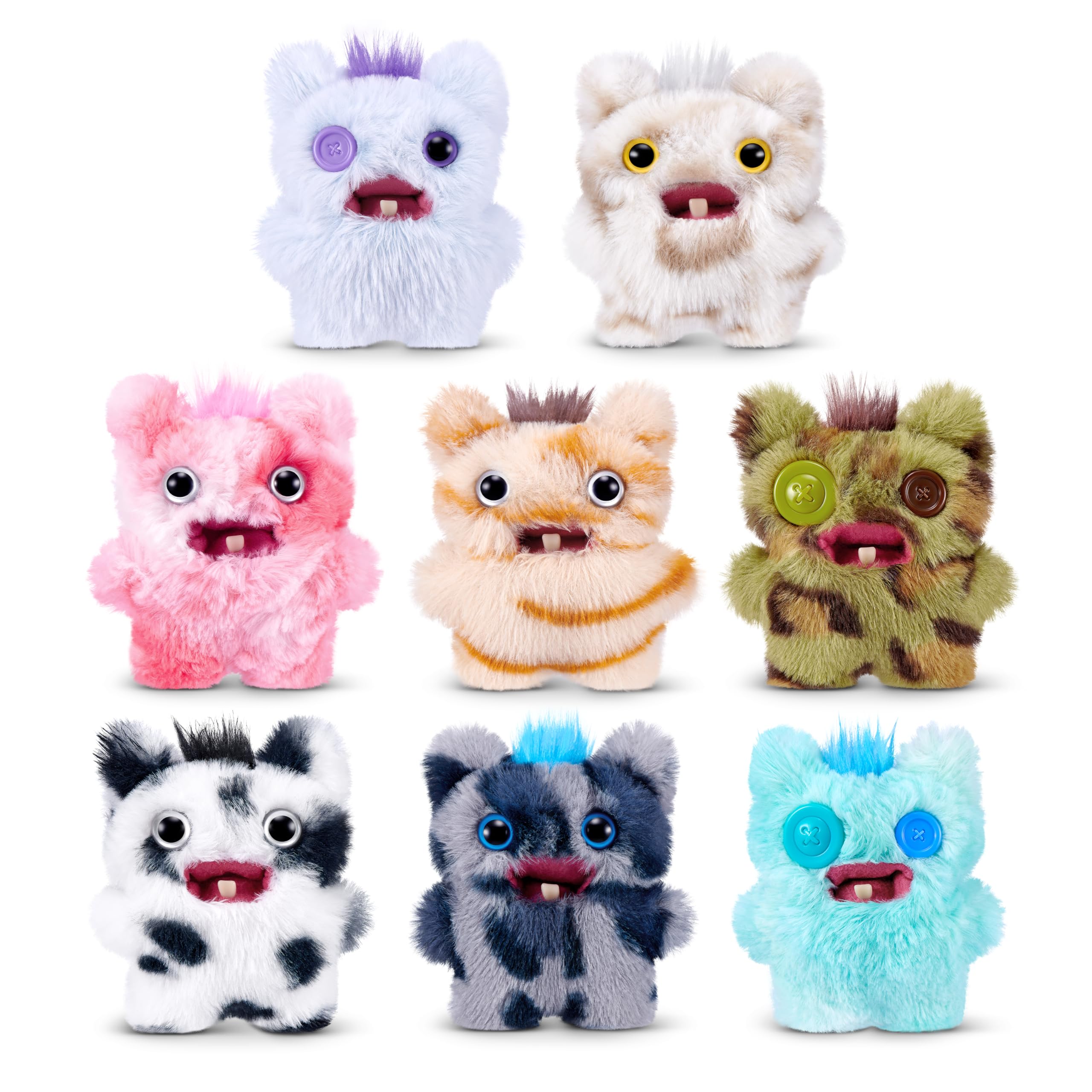 Fuggler Baby Fugg Screech Edition 3.5 Inch Plush Collectible Toy - 8 Pack | Multicolor | Polyester 9